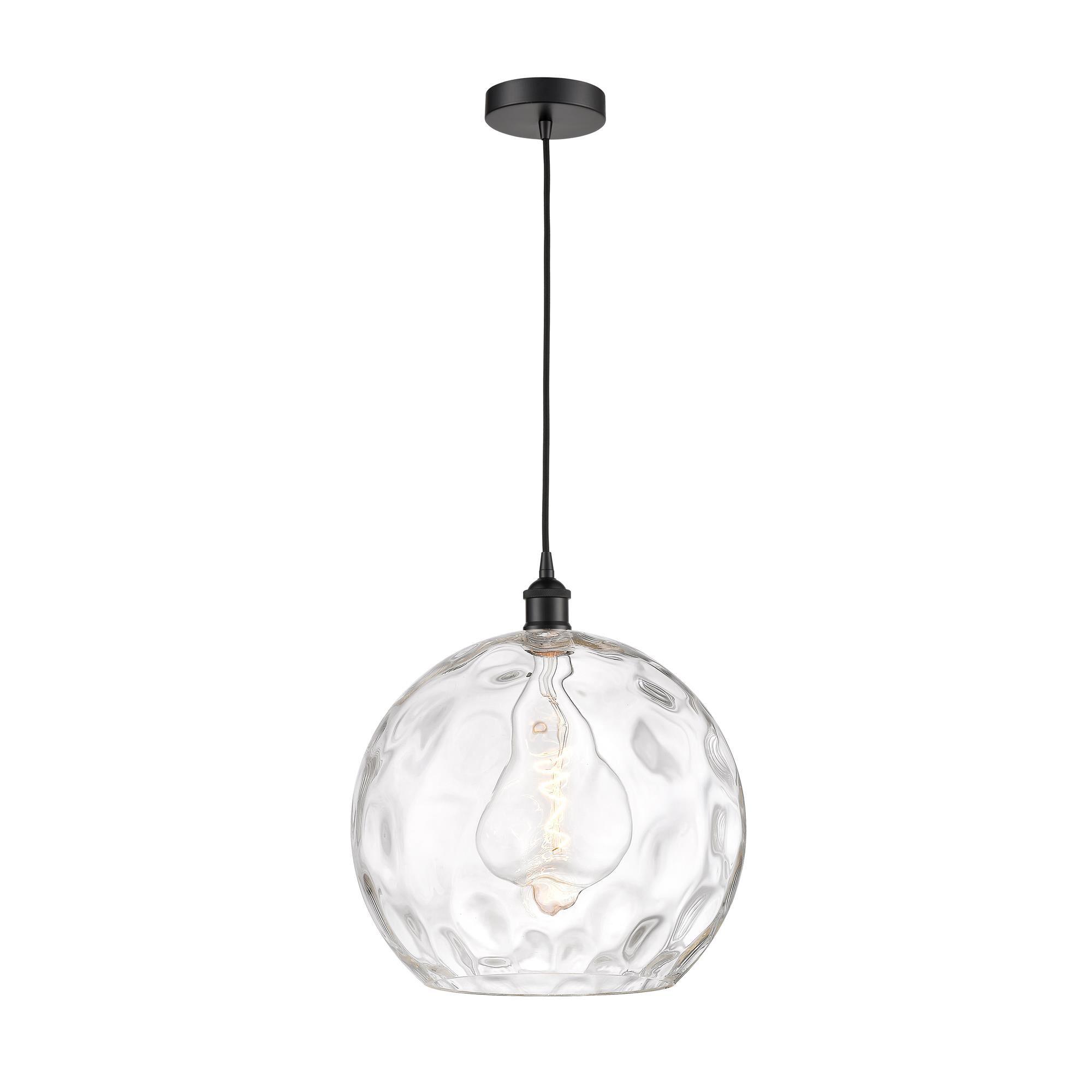 Shown in Matte Black finish and Clear glass