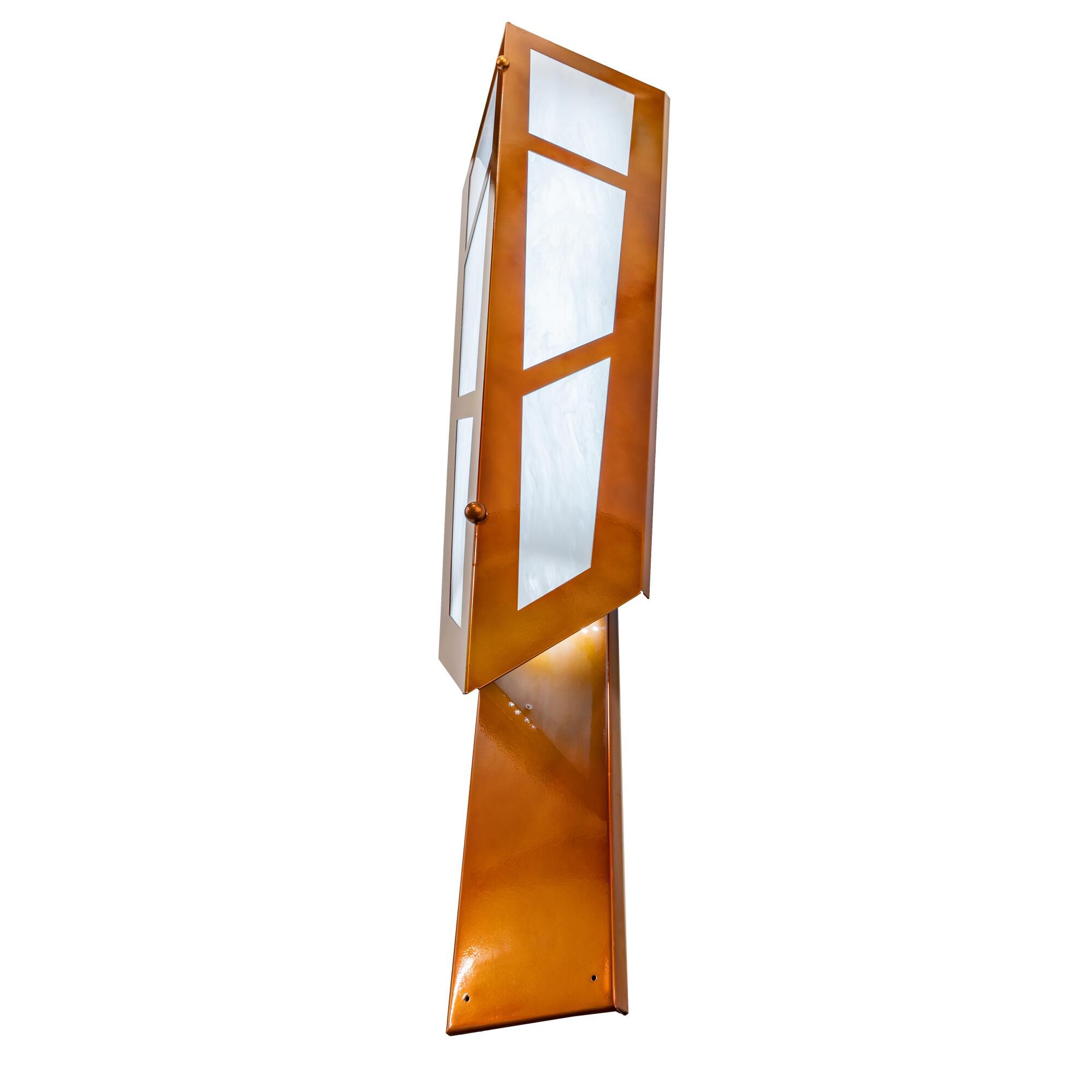 Shown in Copper finish and White glass