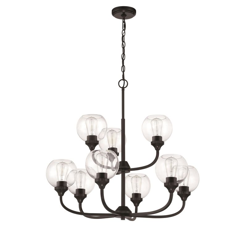 Glenda 29 Inch 9 Light Chandelier by Craftmade