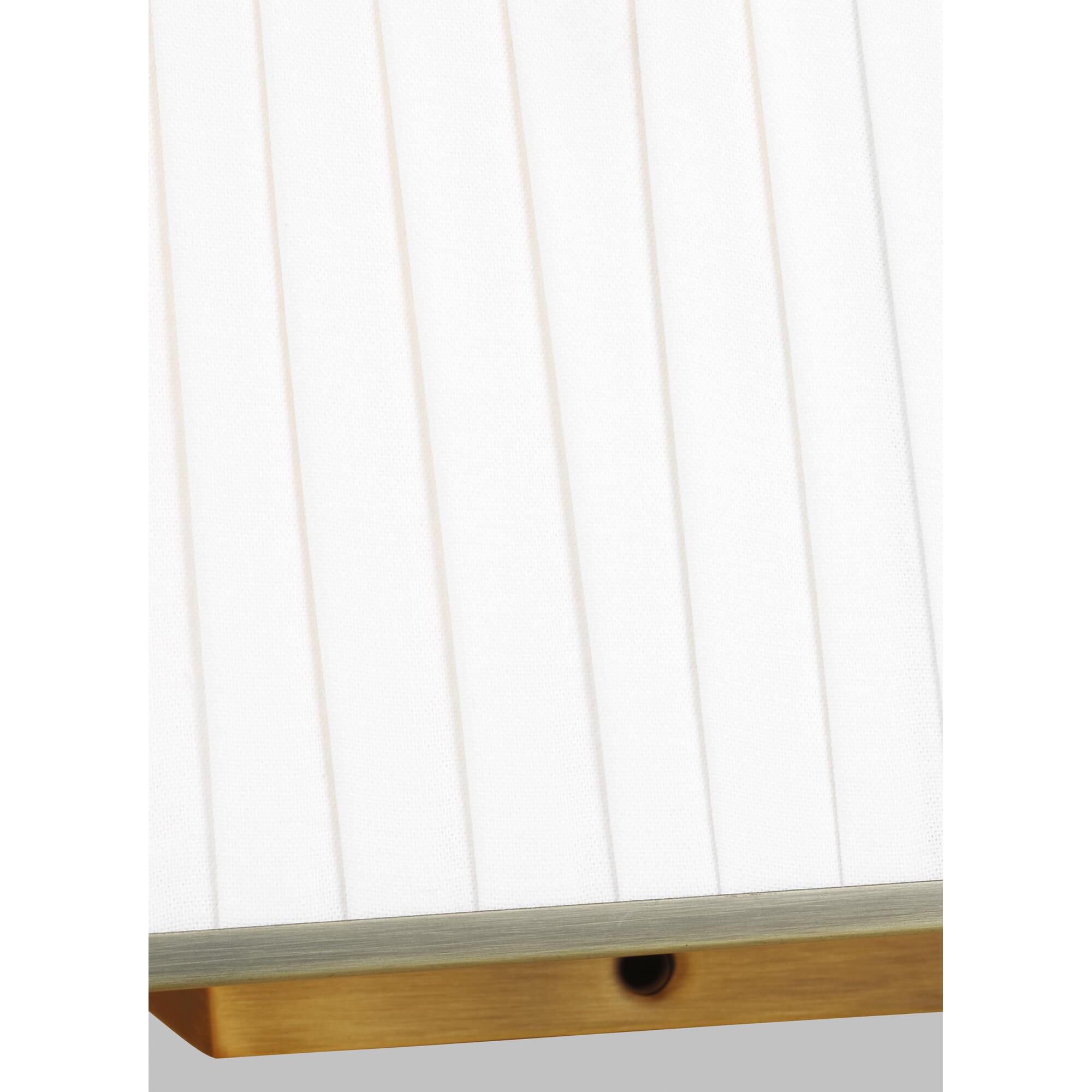 Shown in Time Worn Brass finish and Milk White glass