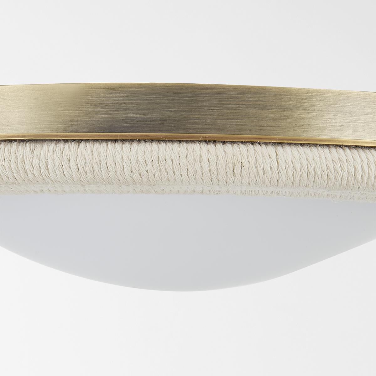 Shown in Patina Brass finish and Opal shade