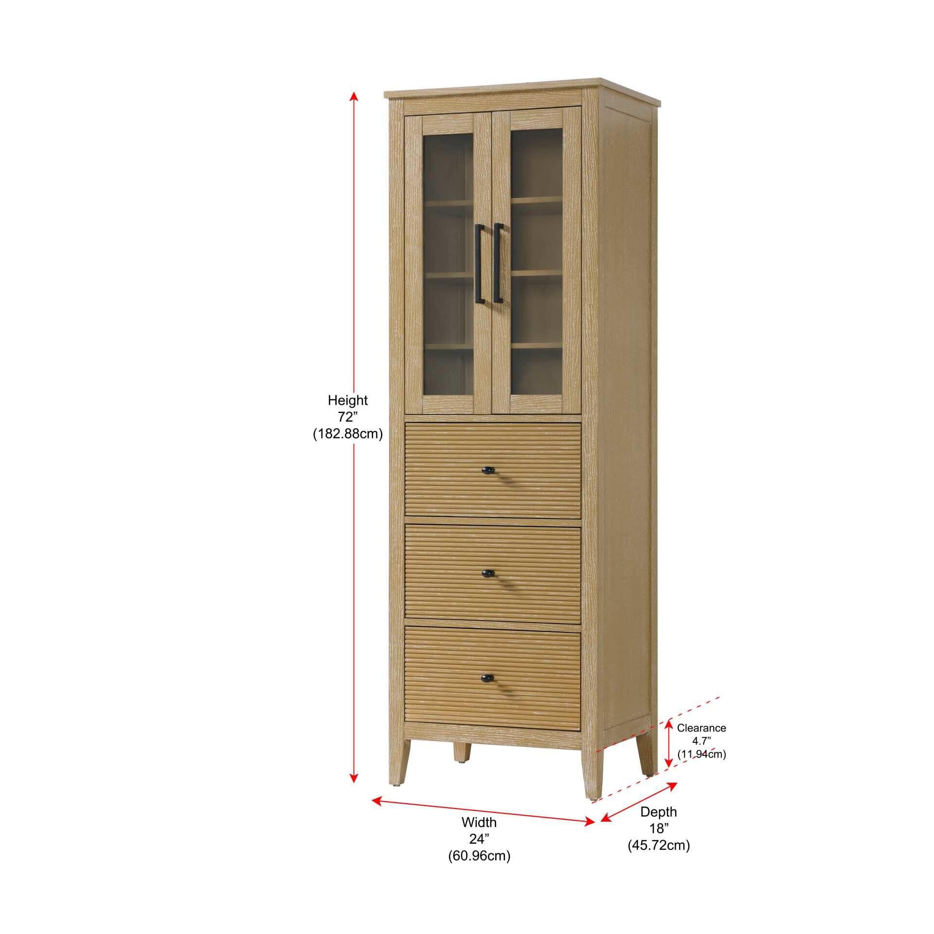 Shown in Linen Oak finish