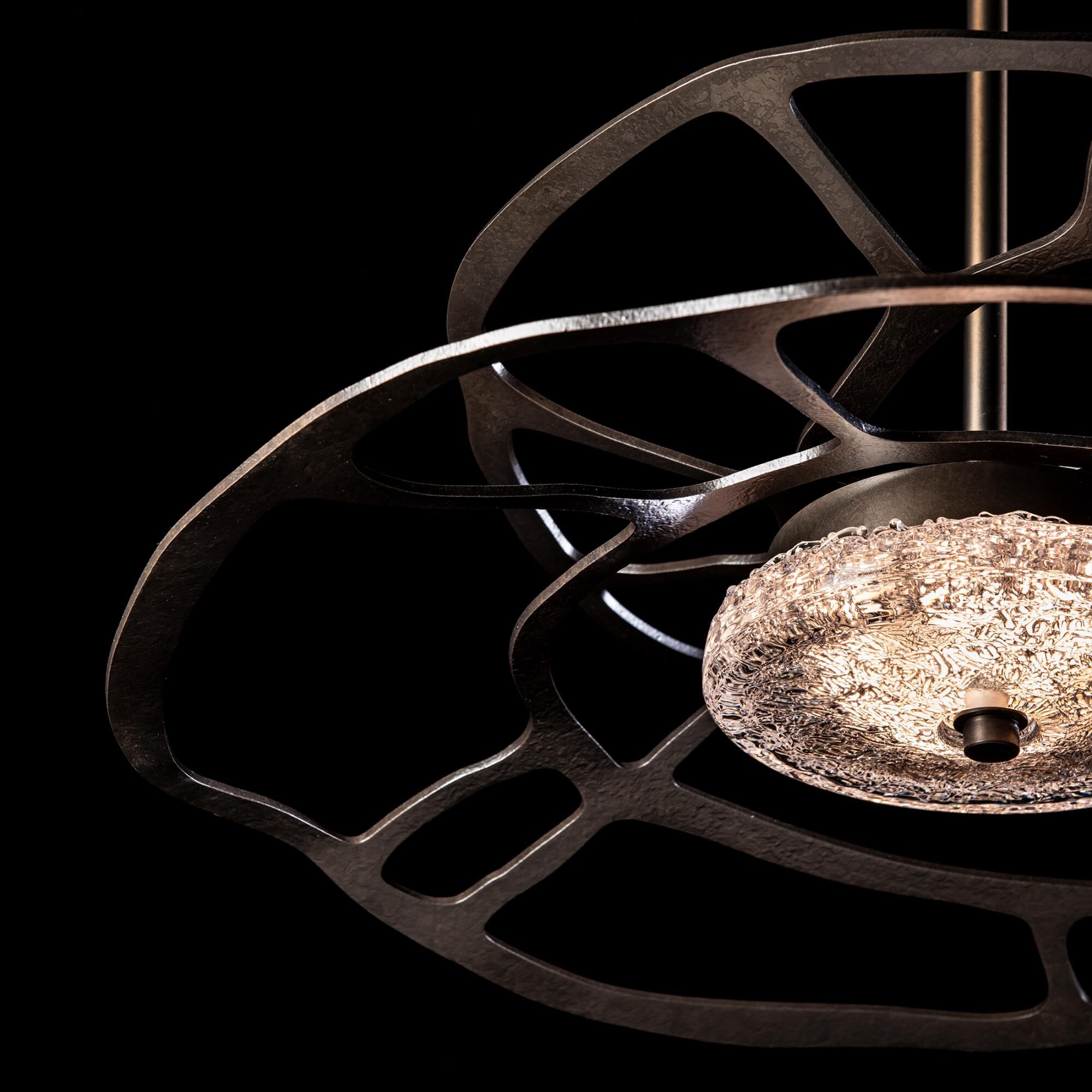 Shown in Dark Smoke finish and Clear glass