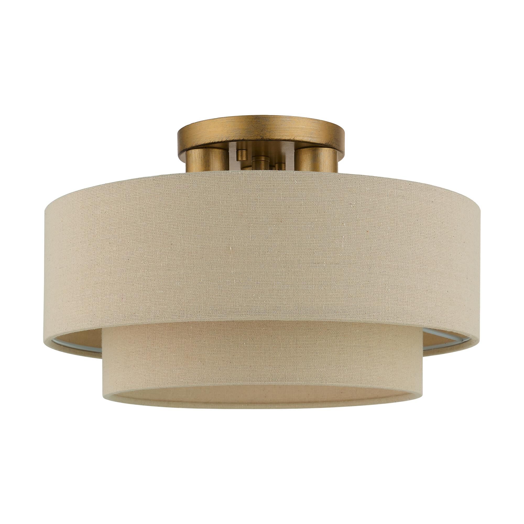 Bellingham 15 Inch 3 Light Semi Flush Mount Capitol Lighting