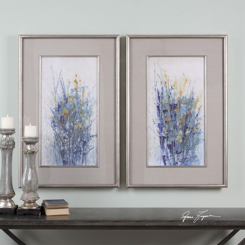 Indigo Florals Print by Uttermost