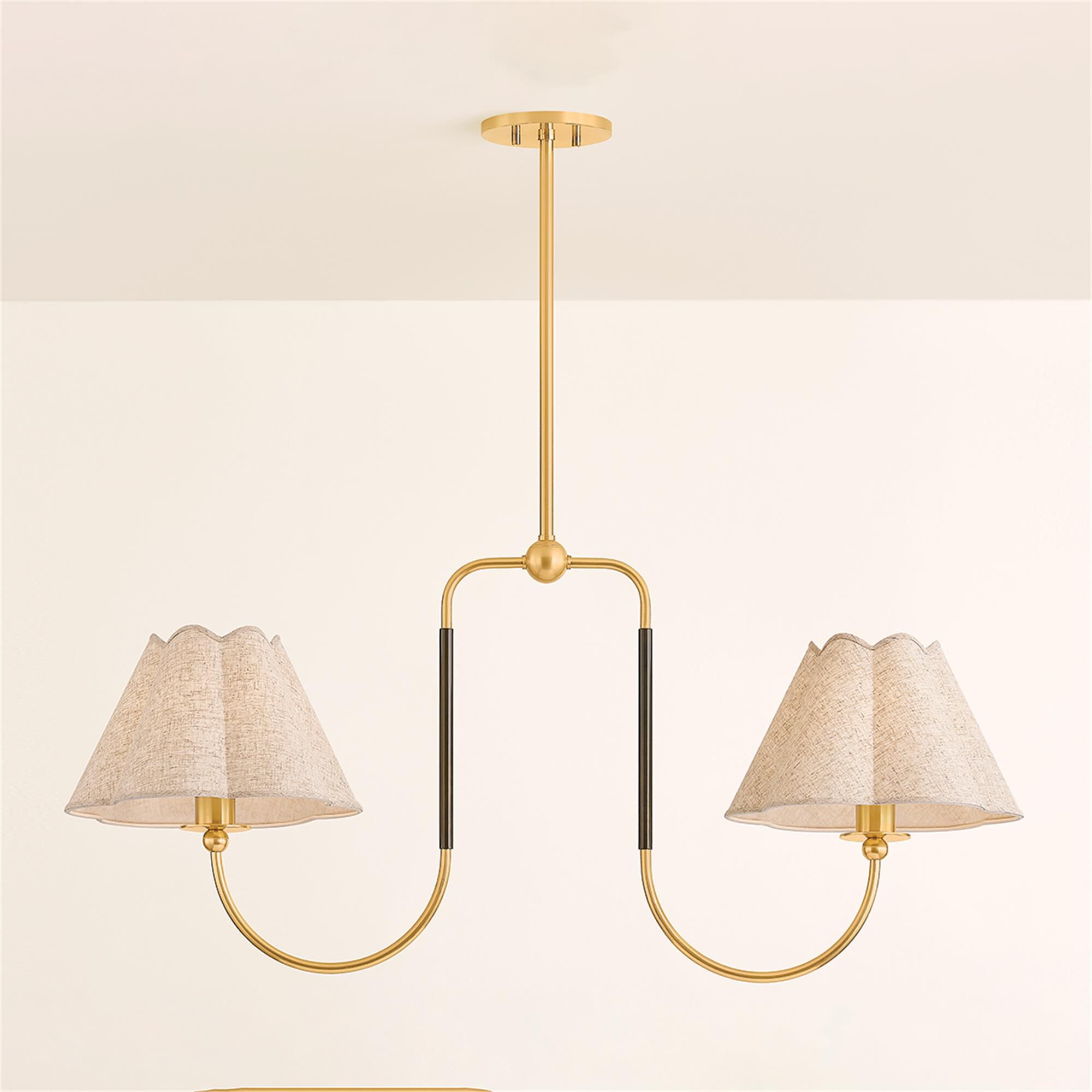 Mandy Cheng Janie Medium Linear Chandelier,