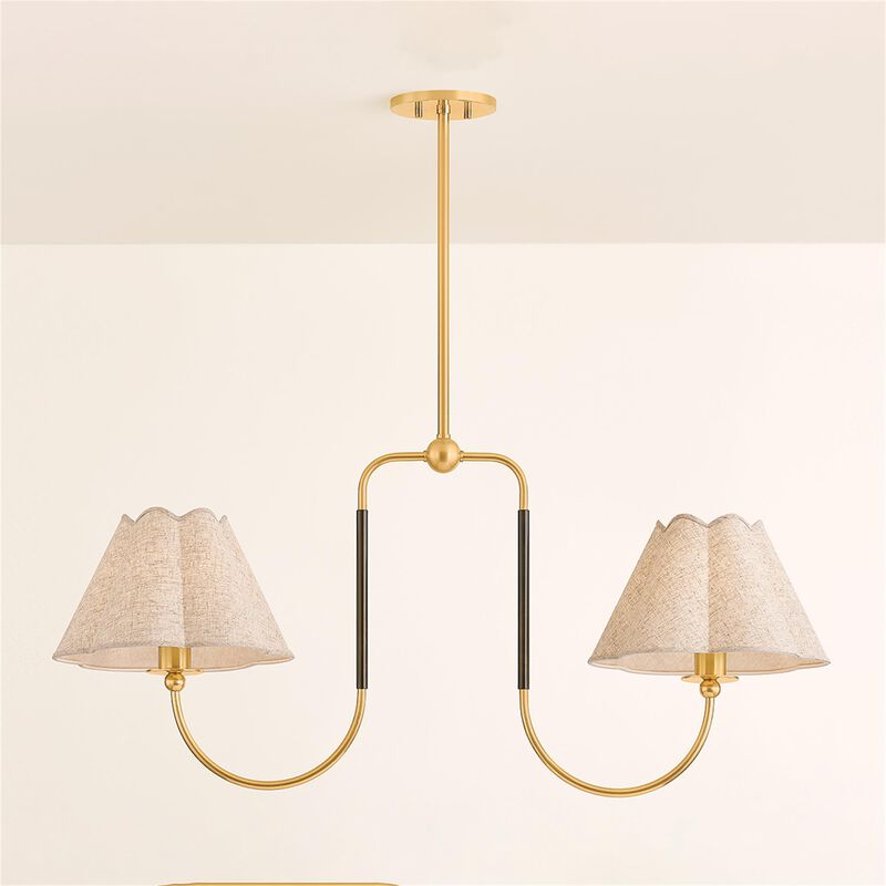 Mandy Cheng Janie Medium Linear Chandelier by Mitzi