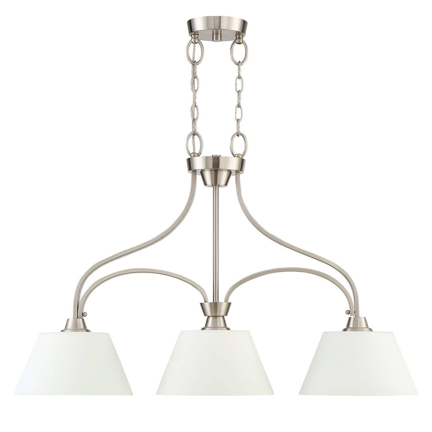 Grace 10 Inch 3 Light Linear Suspension Light by Craftmade