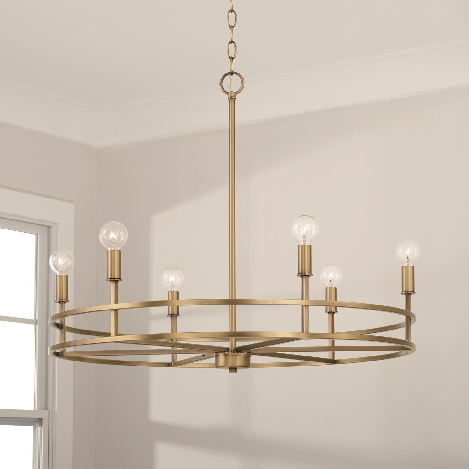 Fuller 28 Inch 6 Light Chandelier by Homeplace by Capital Lighting Fixture Company