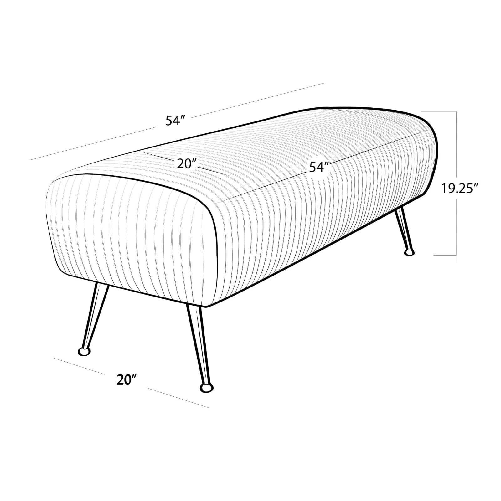 Beretta 54 Inch Bench by Regina Andrew