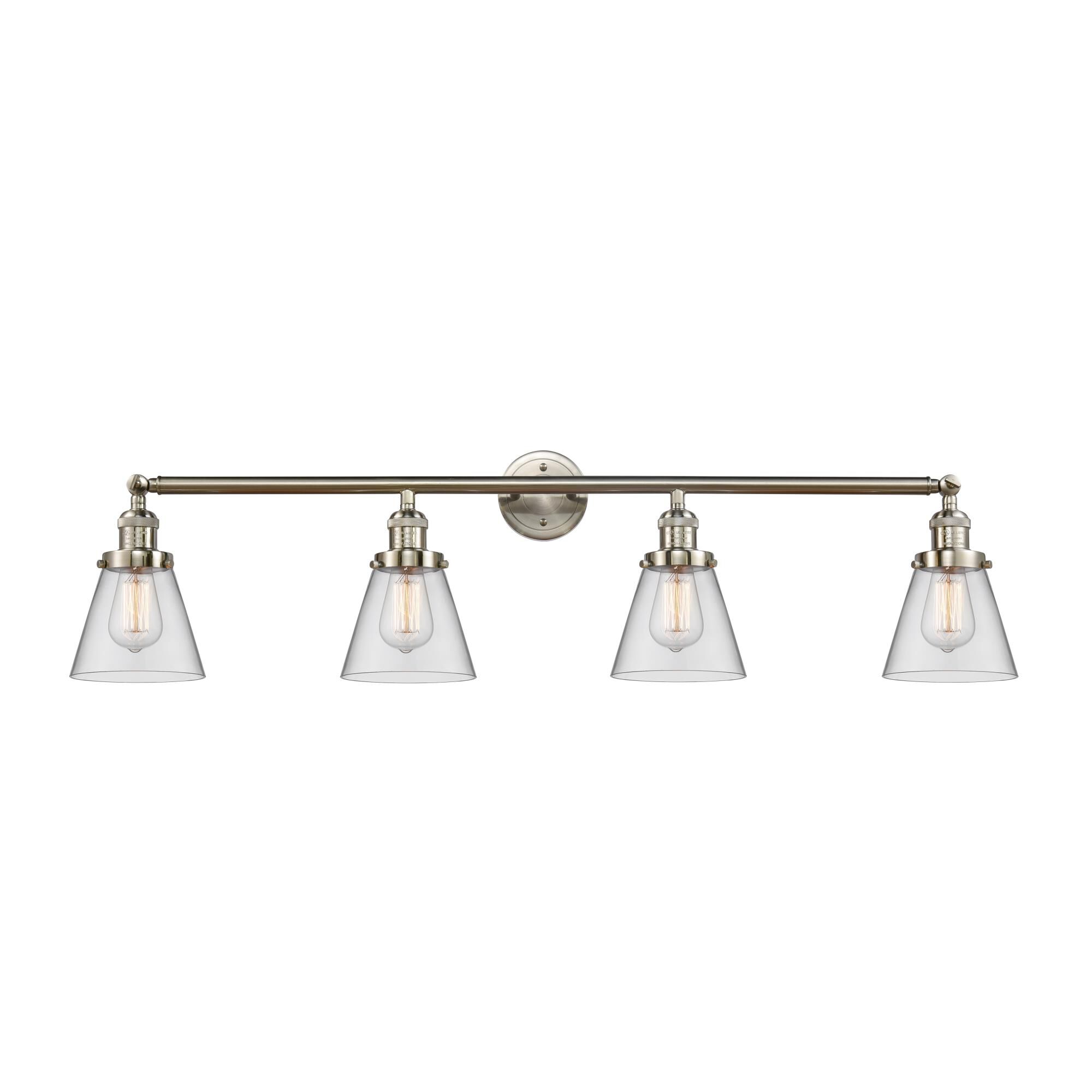 Bruno Marashlian Small Cone 42 Inch 4 Light Bath Vanity Light by Innovations Lighting
