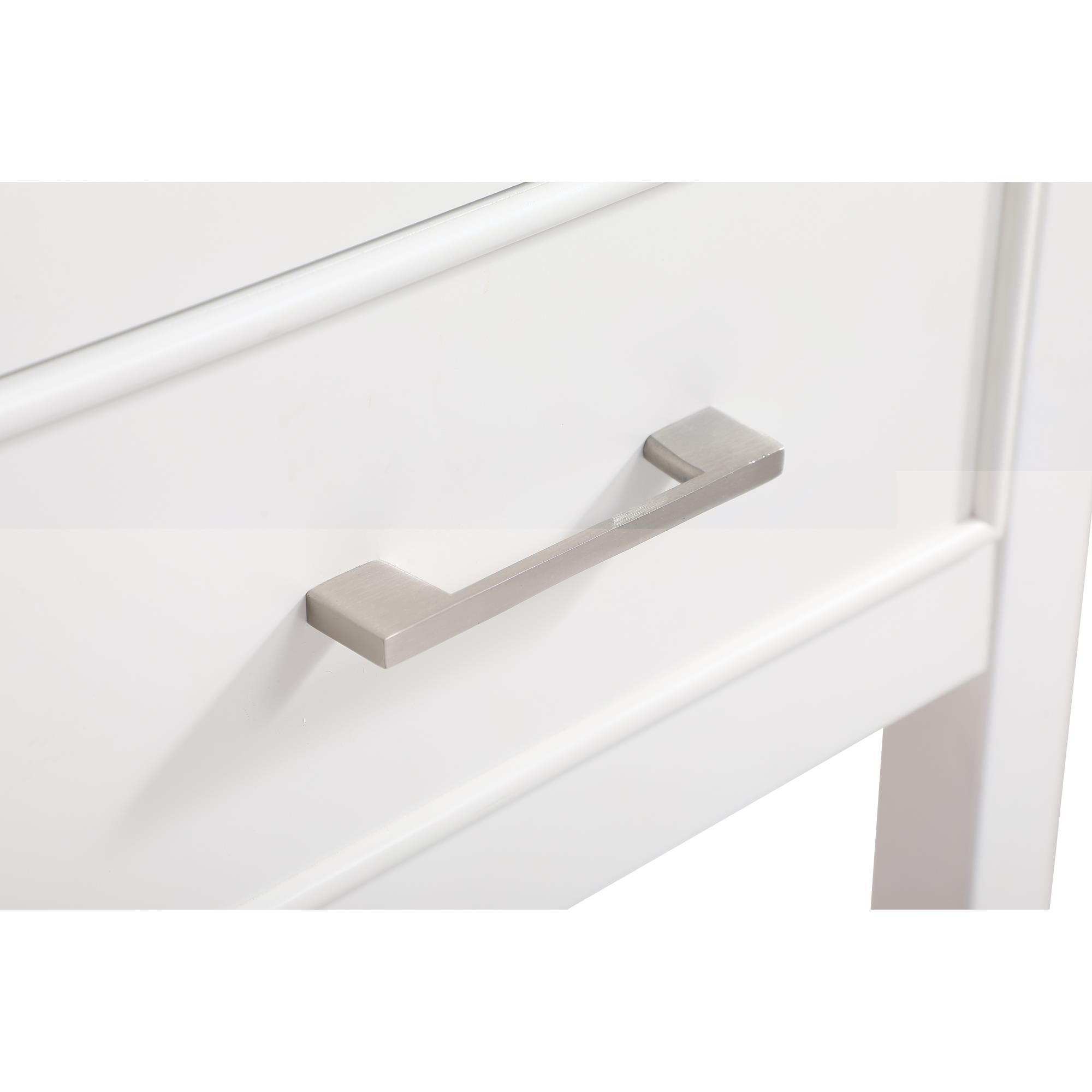 Shown in White finish