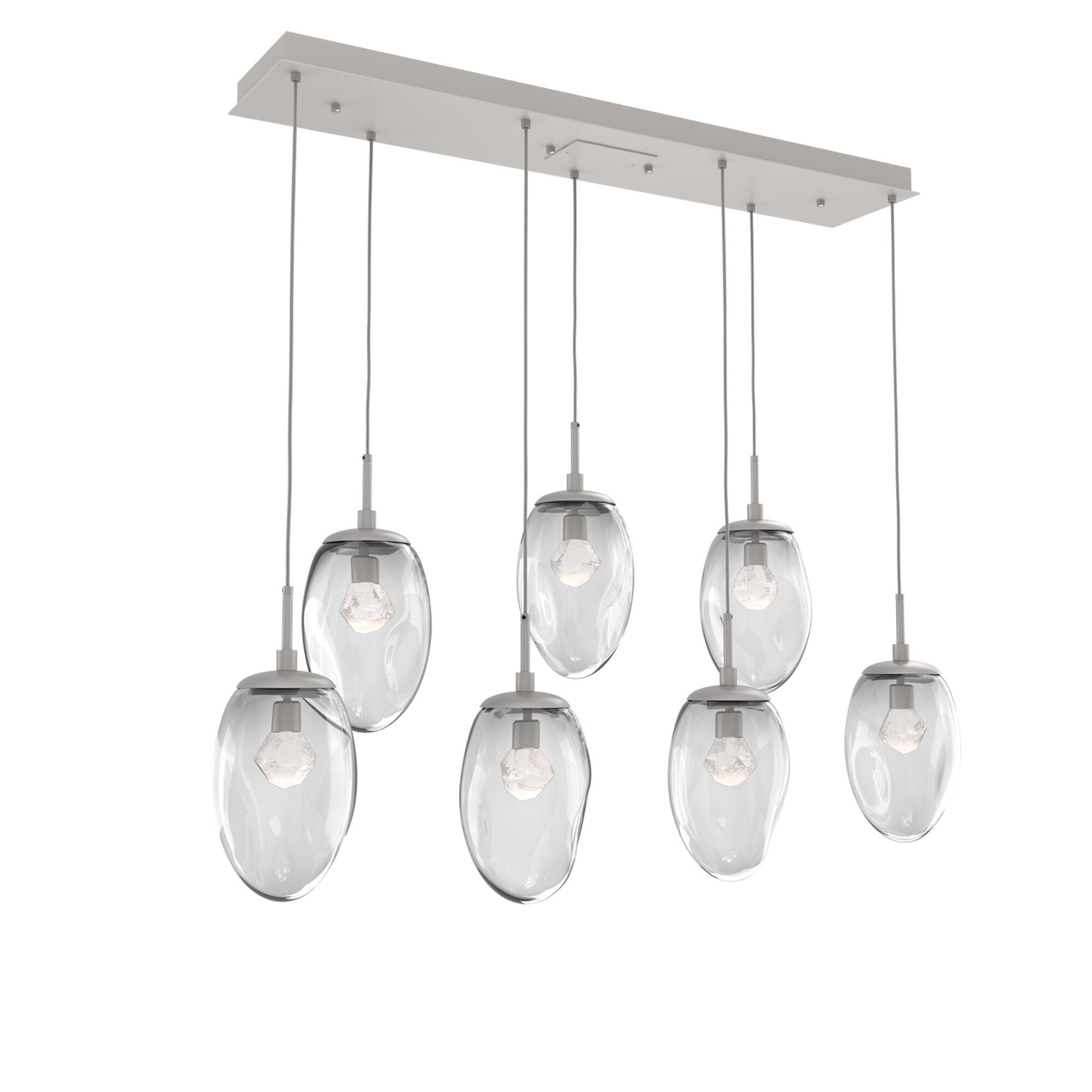 Levi Wilson Nebula 50 Inch 7 Light LED Linear Suspension Light by Hammerton Studio