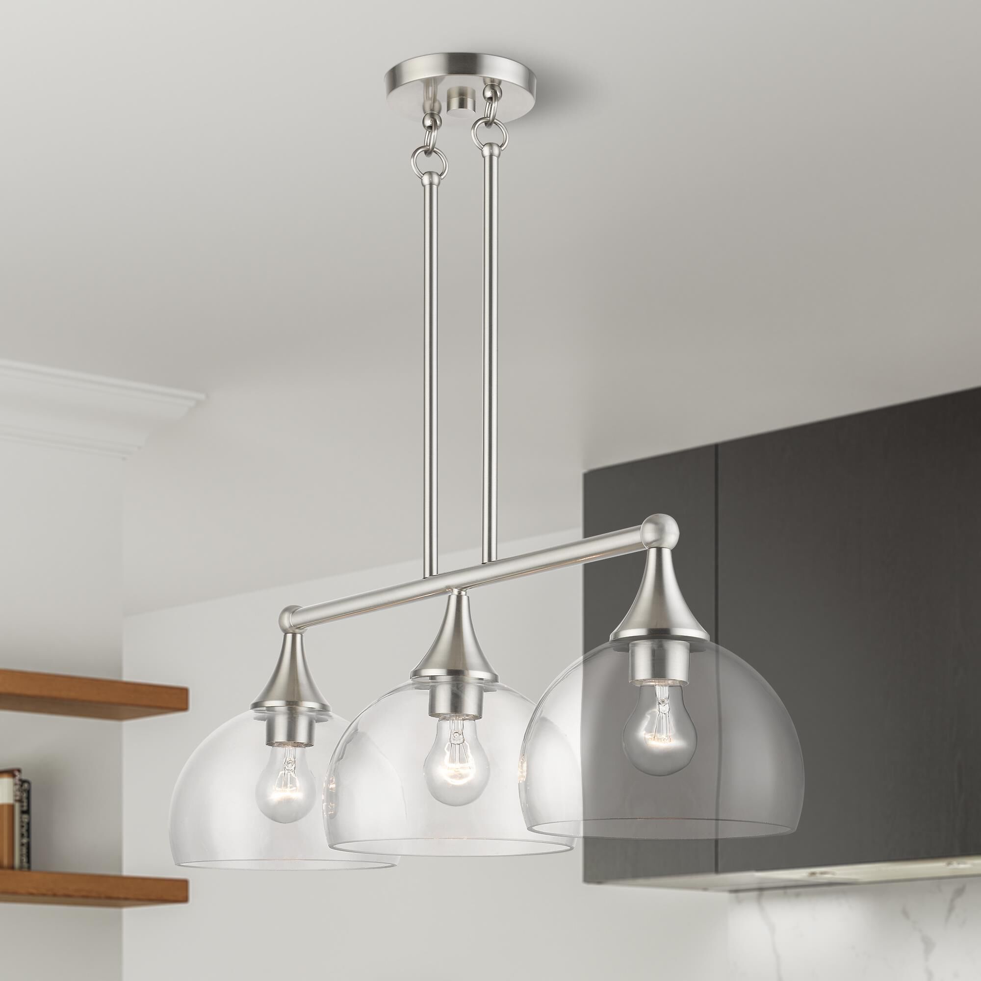 Glendon 30 Inch 3 Light Linear Suspension Light by Livex Lighting