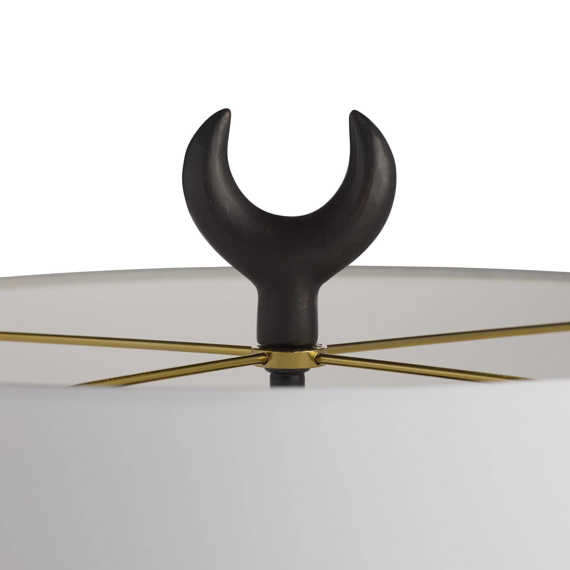 Shown in White and English Bronze finish and Off-White shade