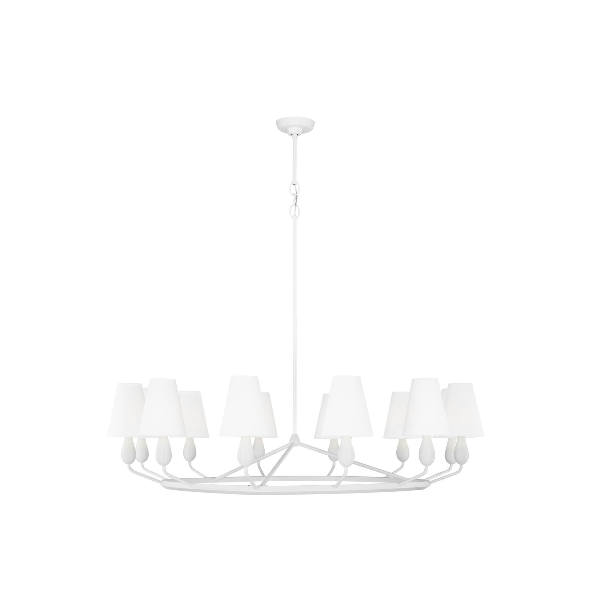Thomas O'Brien Ziba 48 Inch 12 Light Chandelier by Visual Comfort Studio Collection