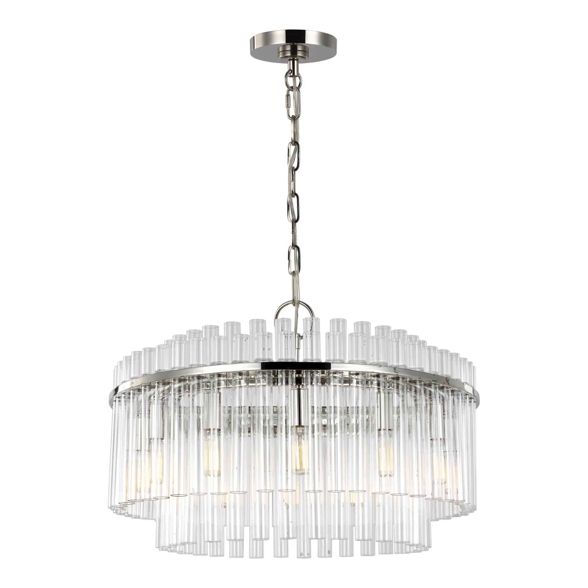 Chapman & Myers Beckett 24 Inch 12 Light Chandelier by Visual Comfort Studio Collection - Clearance