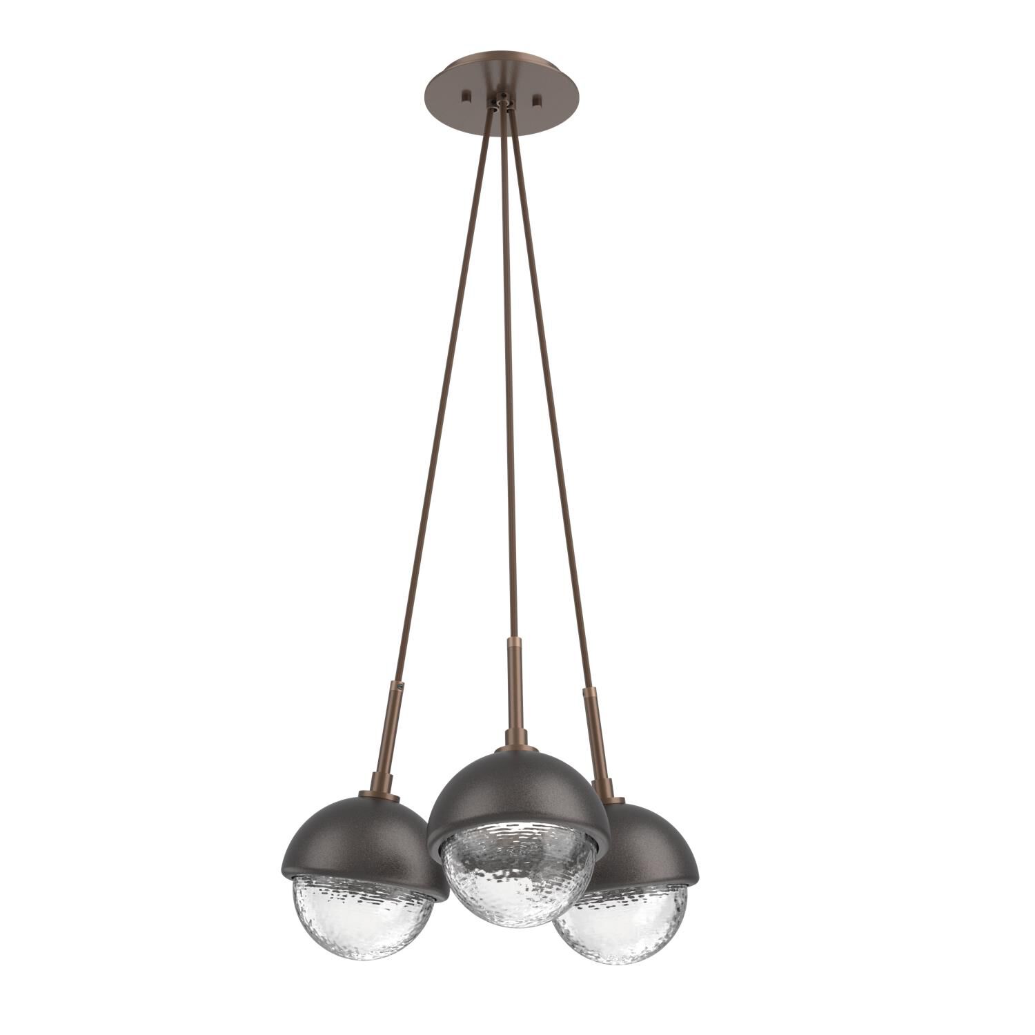 Shown in Burnished Bronze finish and Clear glass and Graphite accent