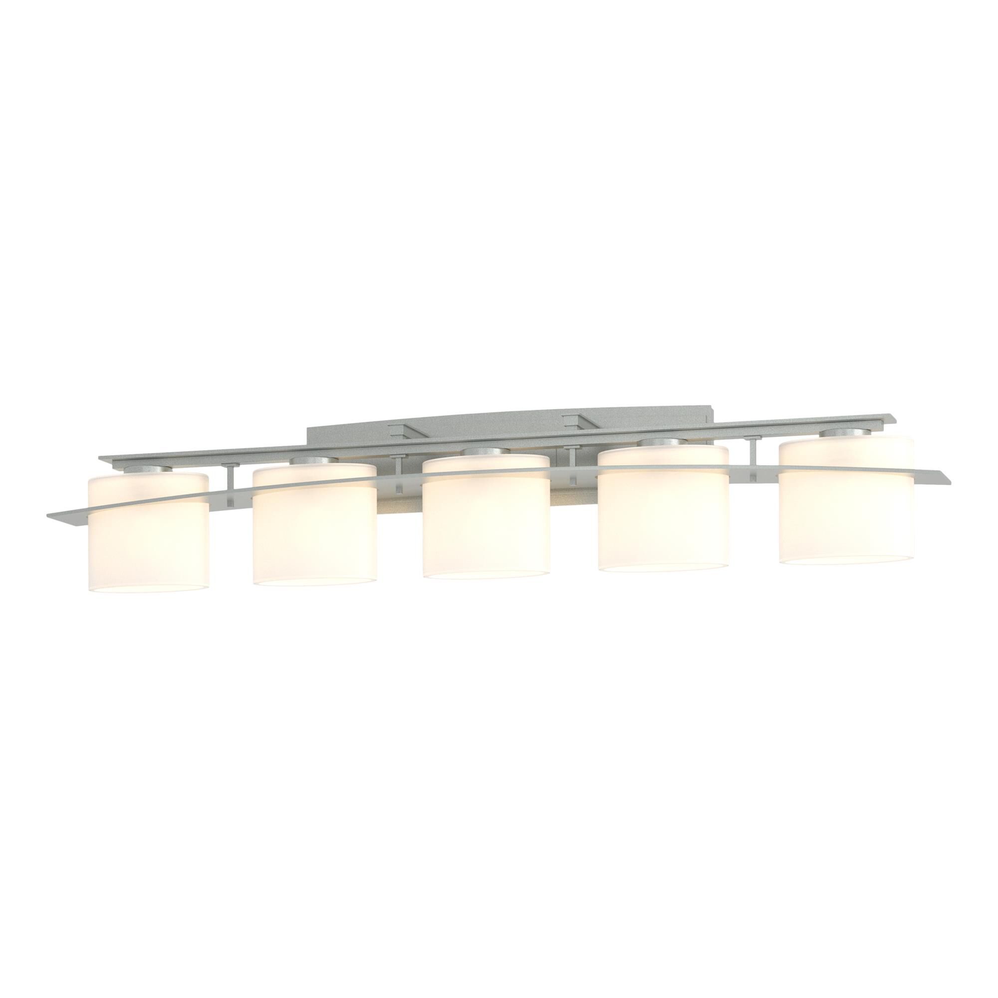 Shown in Vintage Platinum finish and Opal  glass