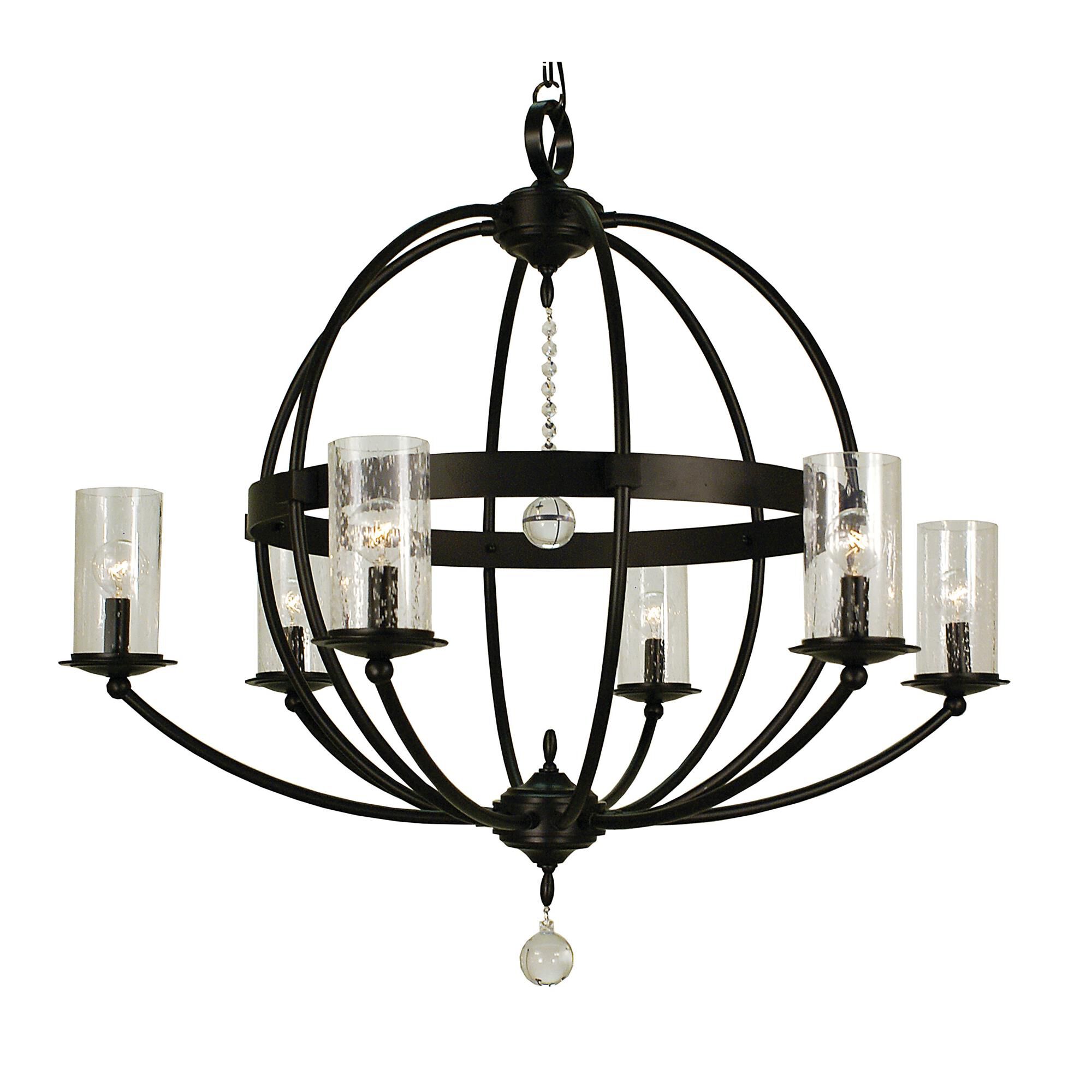 Shown with Clear Seedy Glass Cylinder shade