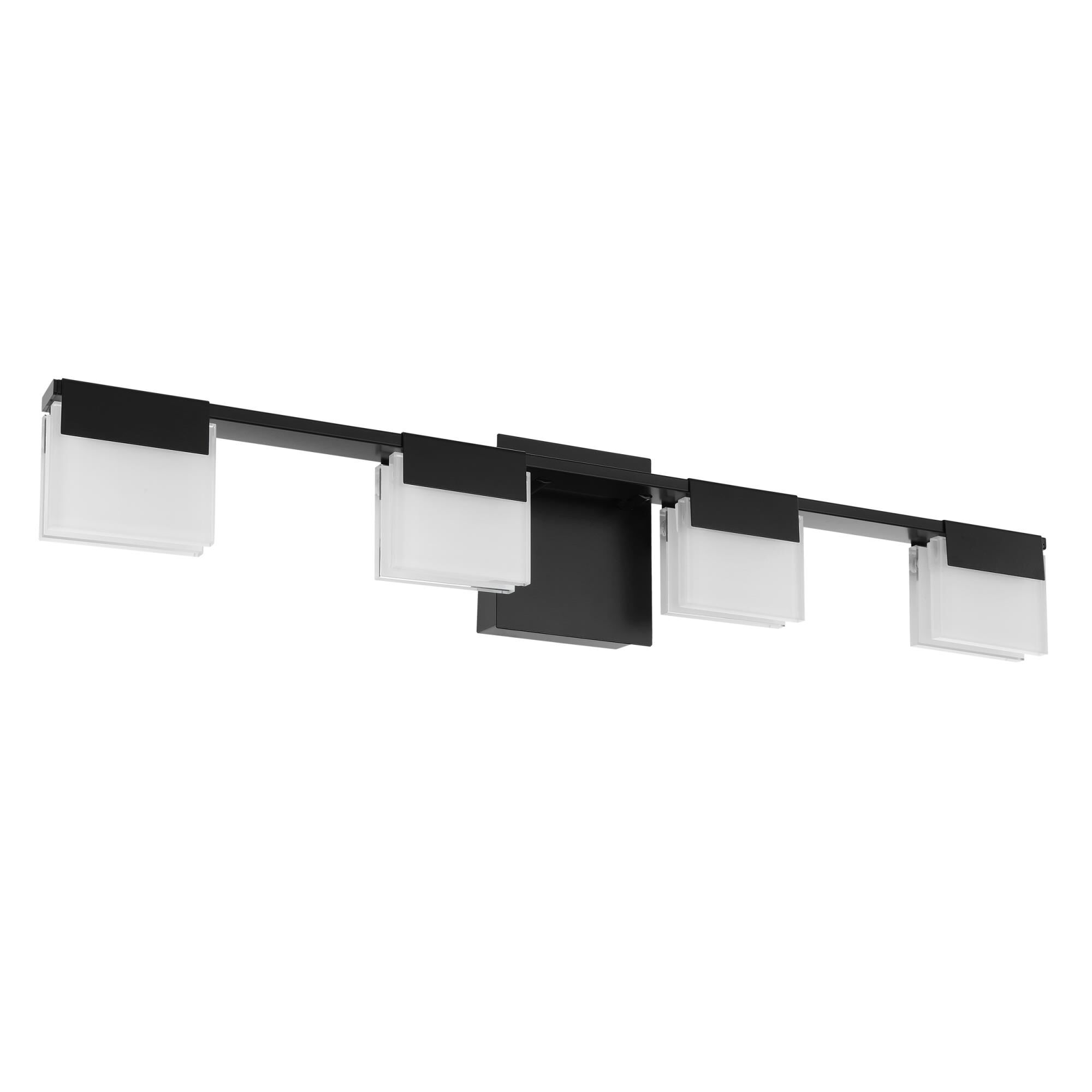 Shown in Matte Black finish and Square/Rectangle glass