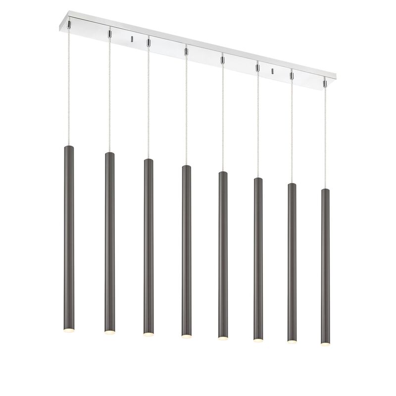 Forest 44 Inch 8 Light LED Linear Suspension Light by Z-Lite