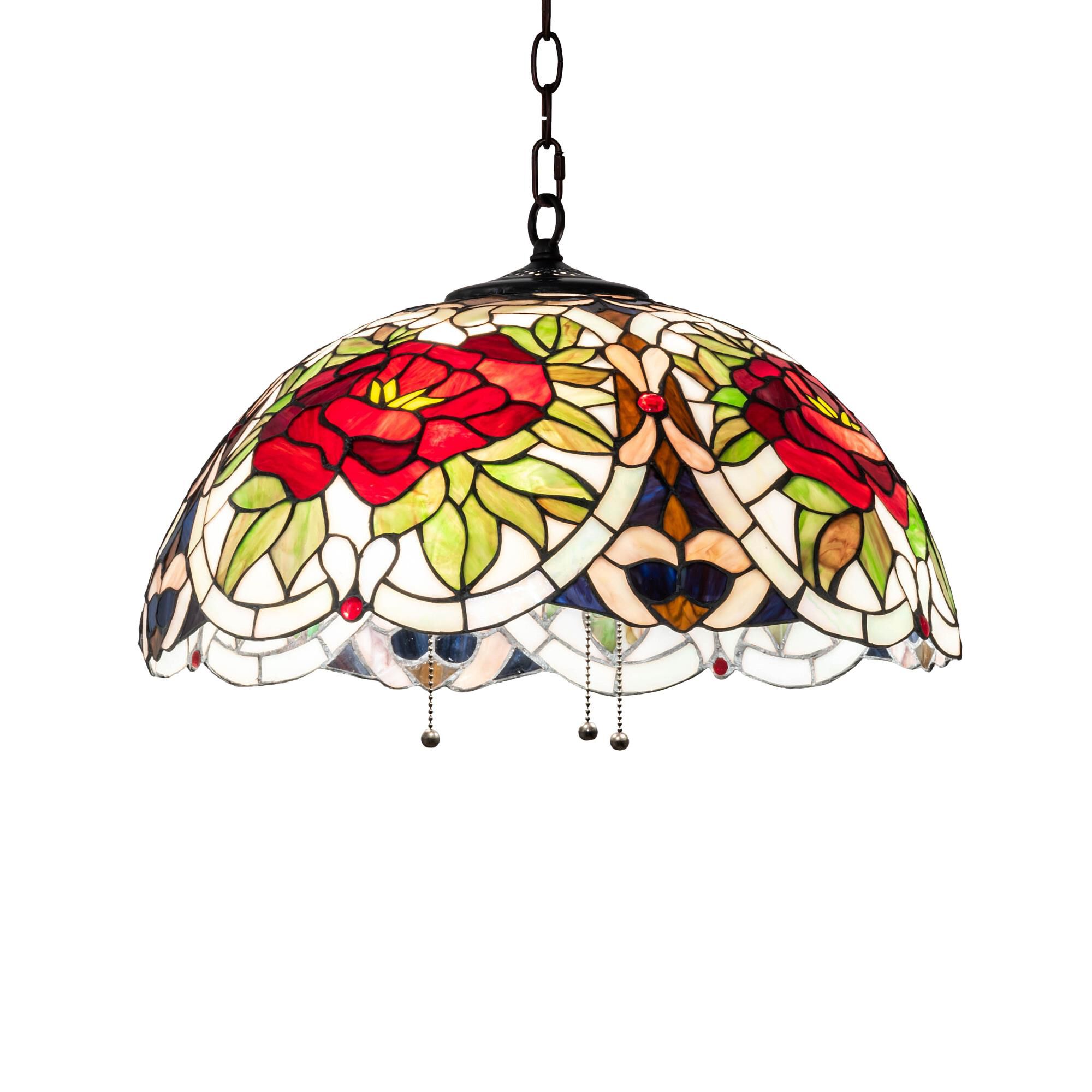 Renaissance Rose 20 Inch Large Pendant by Meyda Lighting