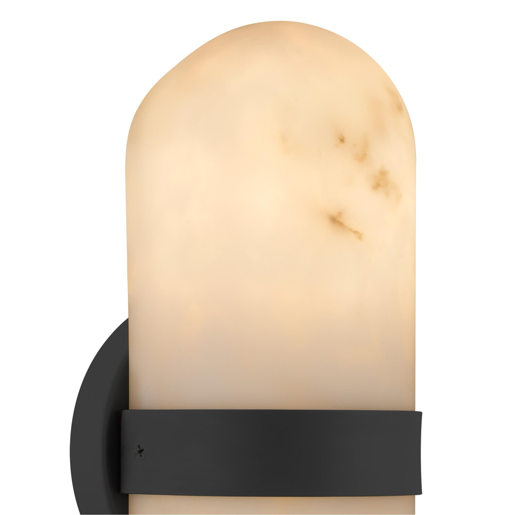 Shown in Matte Black finish and Alabaster Resin shade