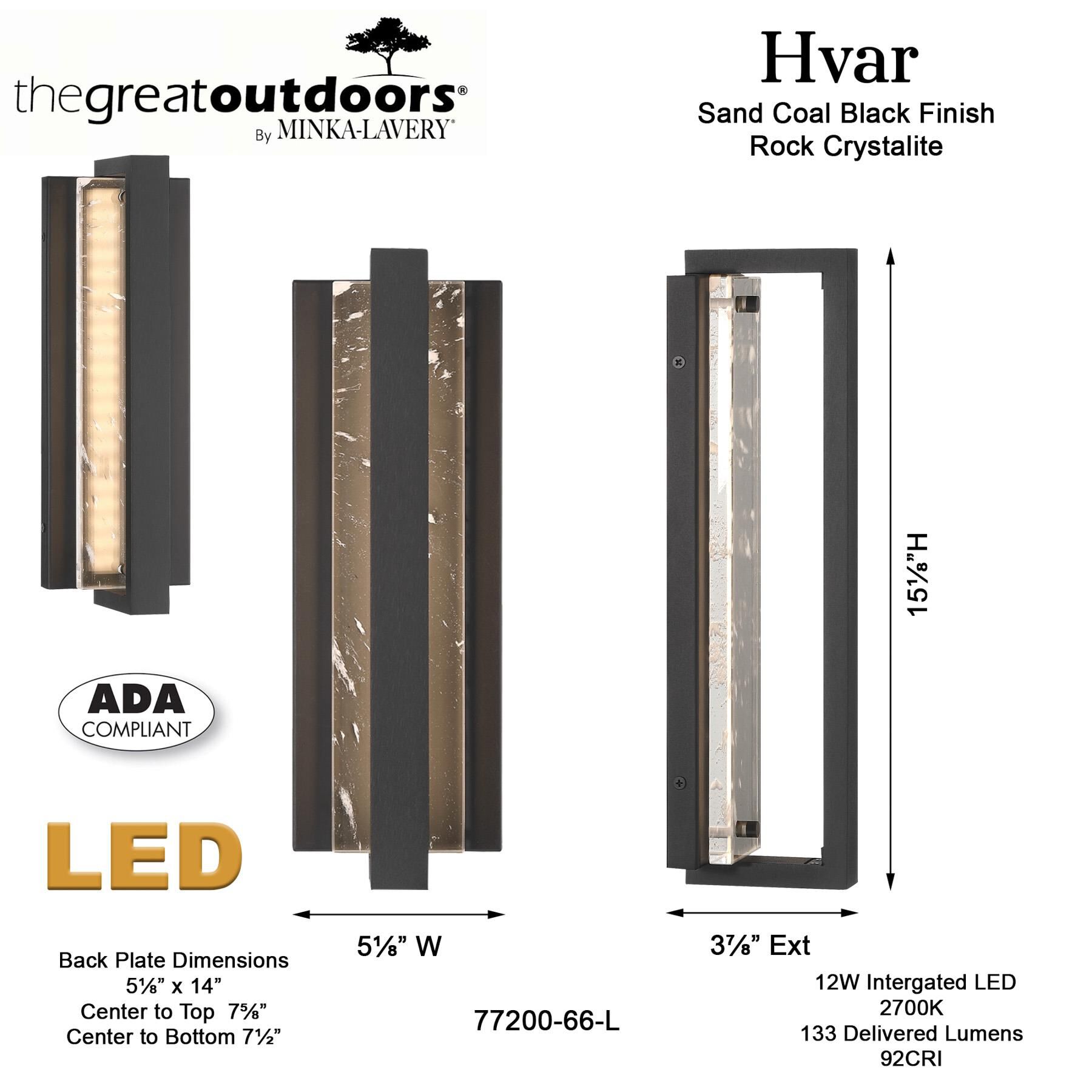 Hvar 15 Inch Outdoor Wall Light by Minka Lavery
