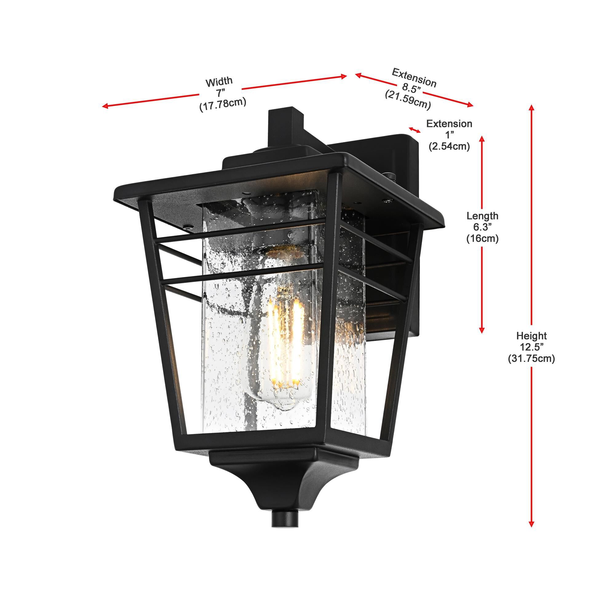 Croskey 7 Inch Outdoor Wall Light by Elegant Lighting