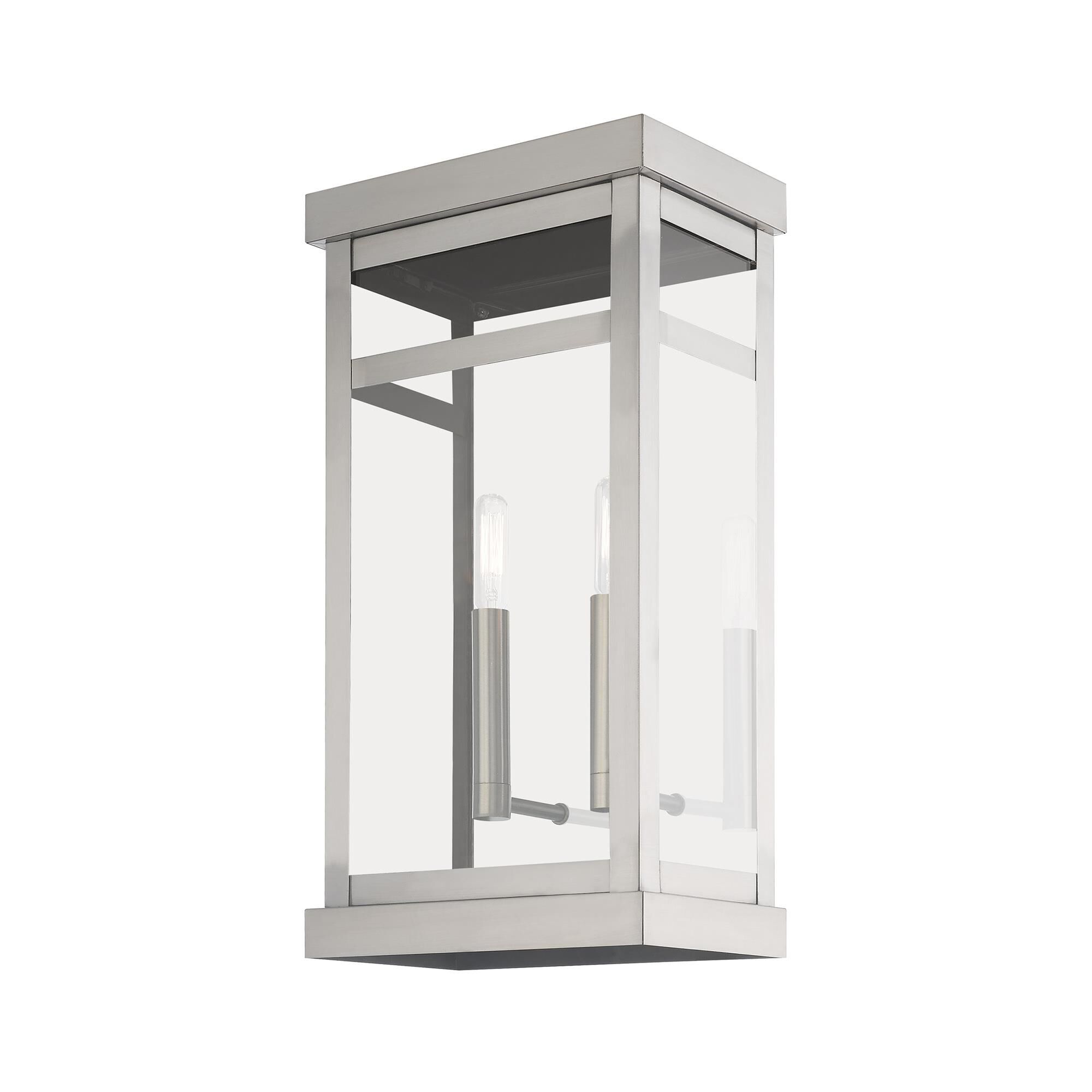 Hopewell 18 Inch Tall 2 Light Outdoor Wall Light by Livex Lighting