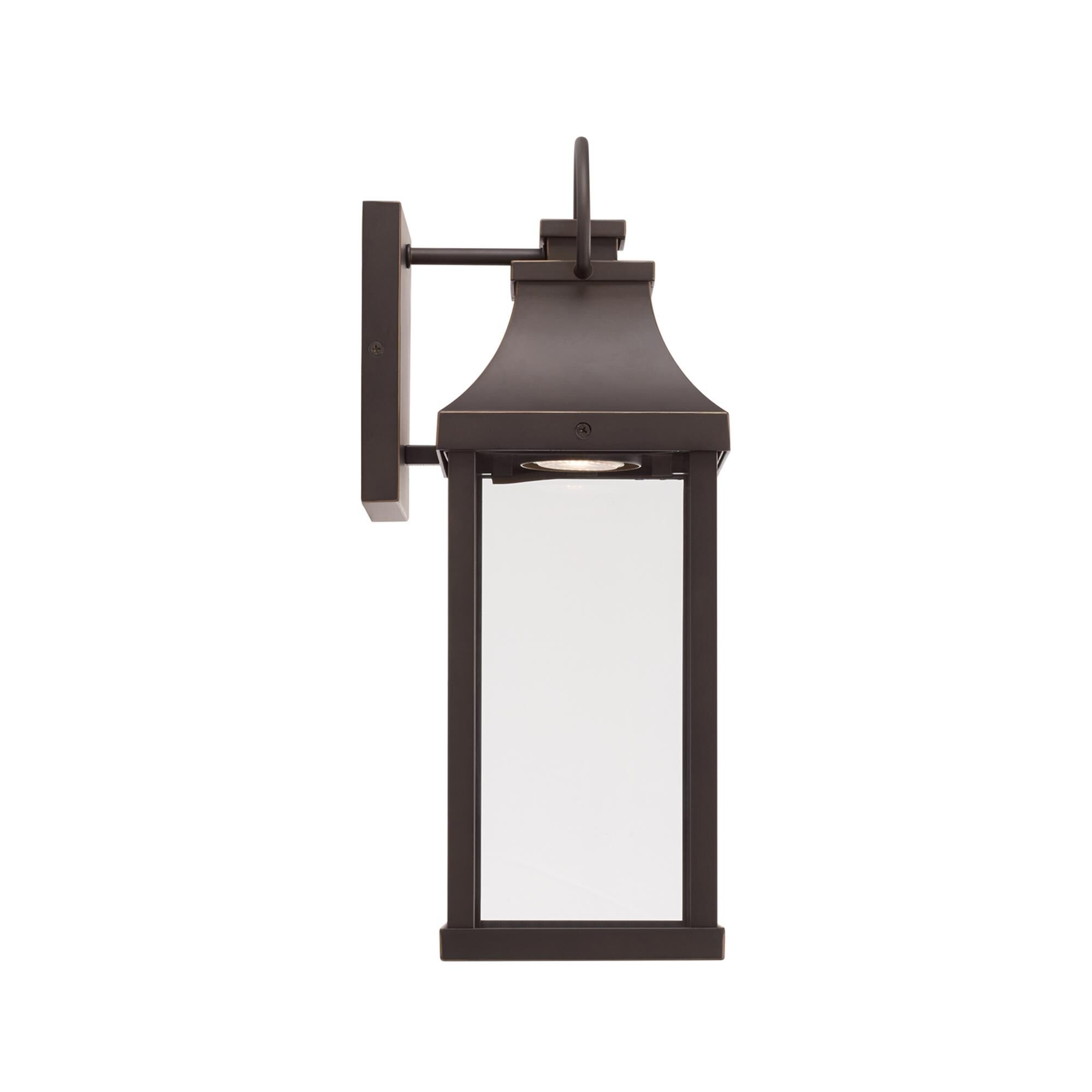 Shown in Oiled Bronze finish and Clear glass