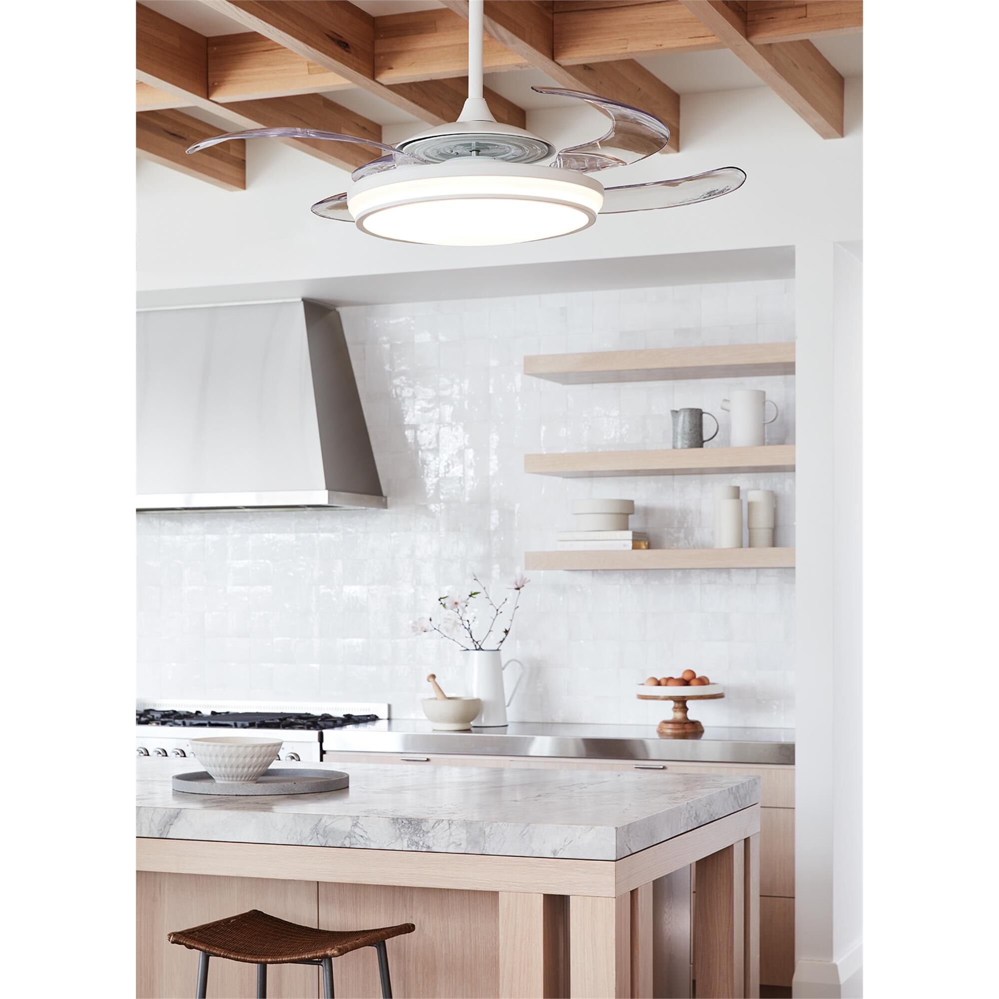 Shown in White finish