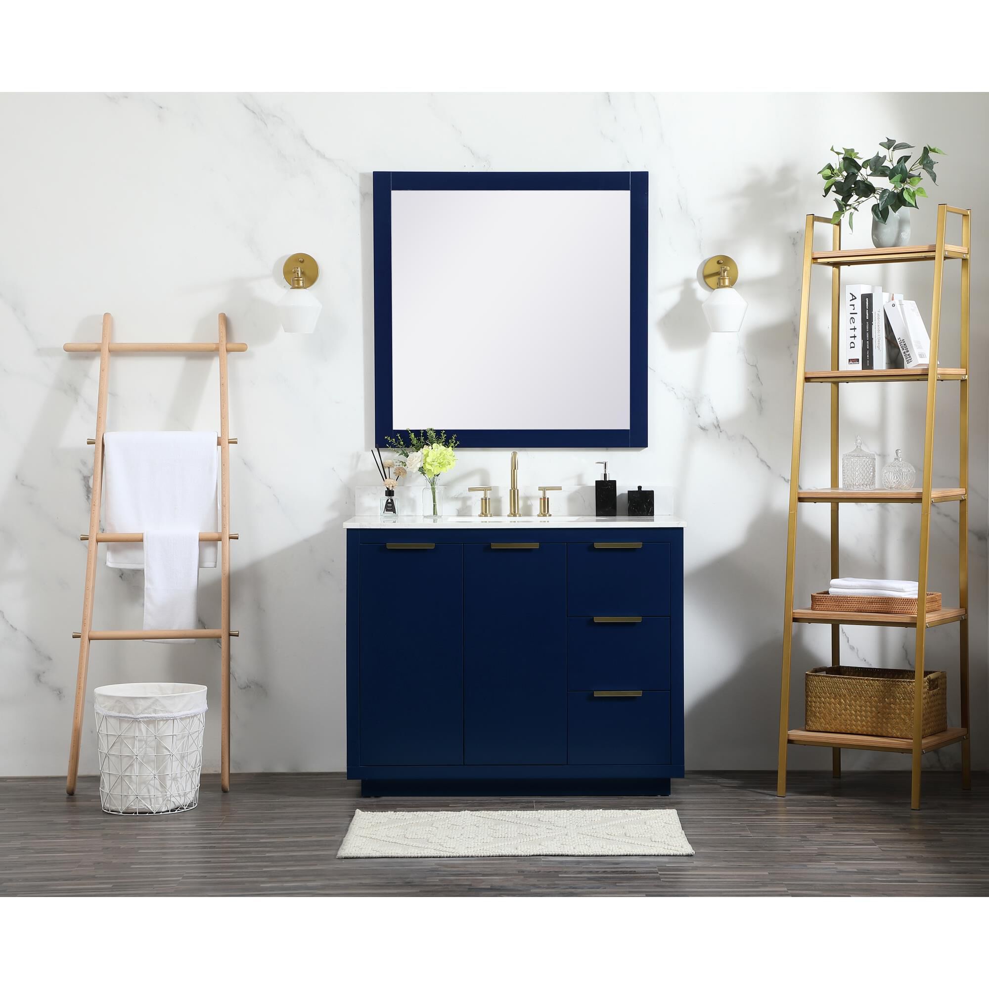 Shown in Blue finish