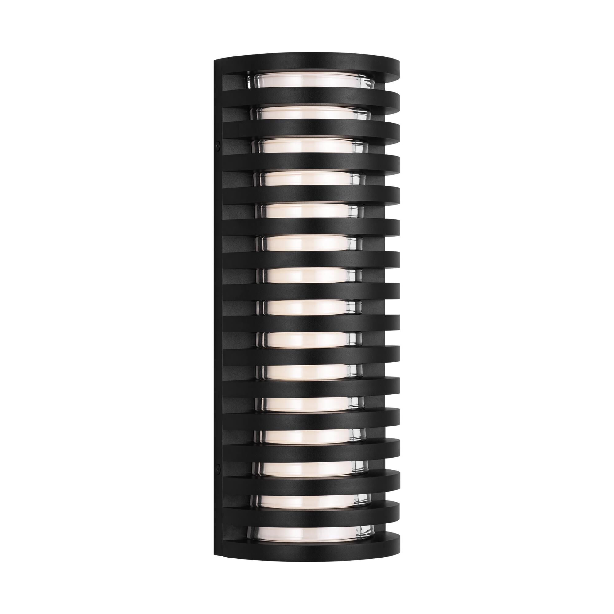 Shown in Outdoor Black finish and Crystal Diffuser glass