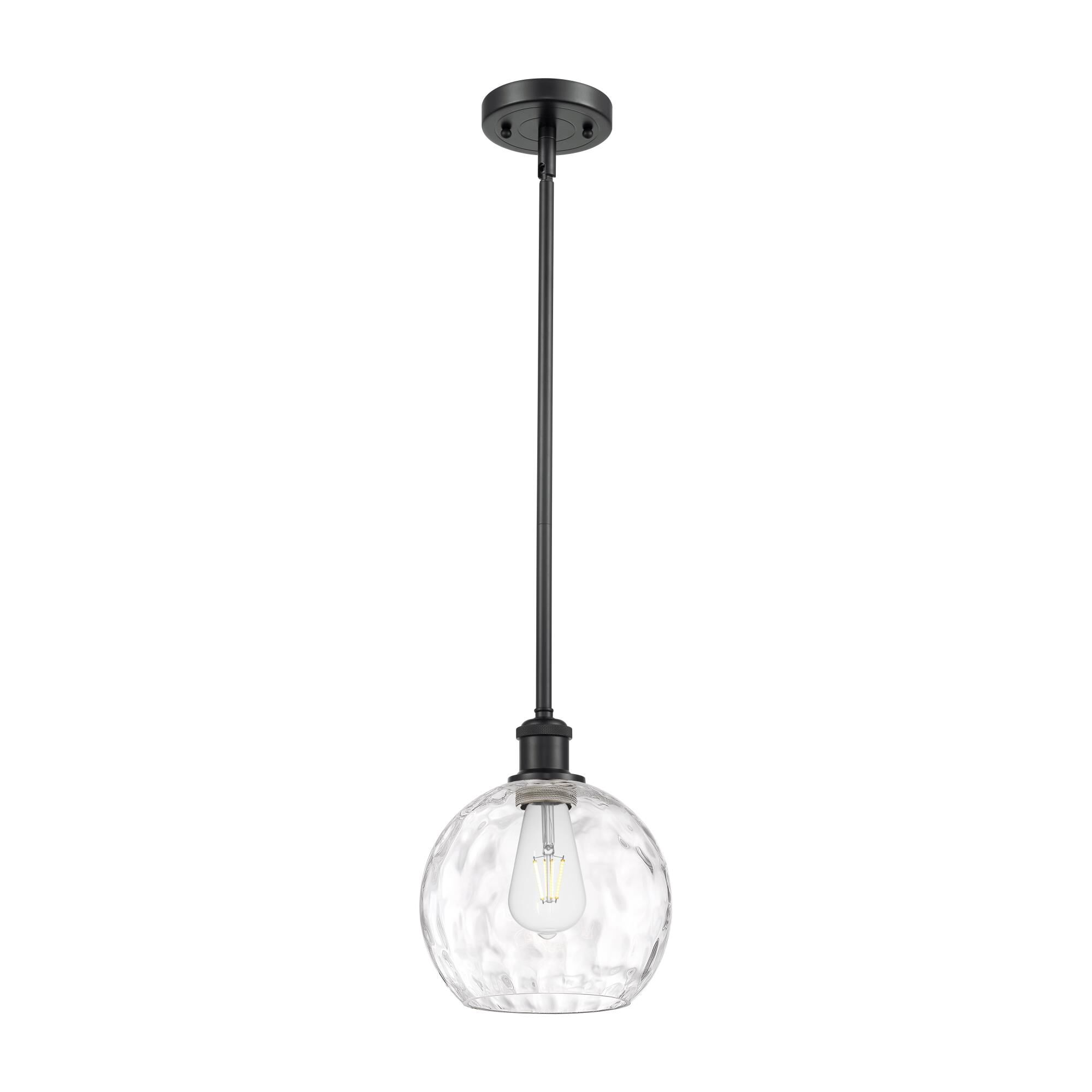 Shown in Matte Black finish and Clear glass