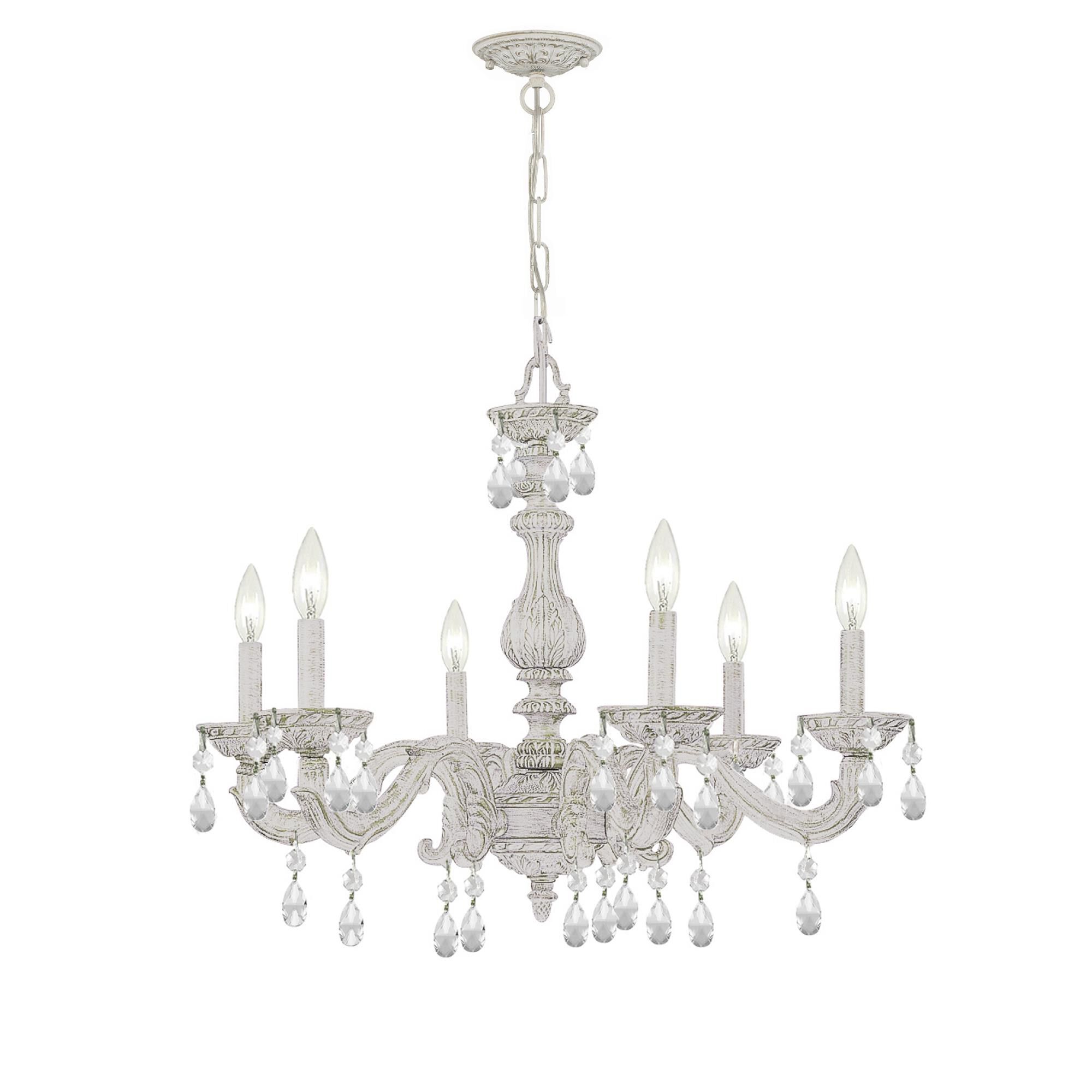 Paris Market 28 Inch 6 Light Chandelier by Crystorama