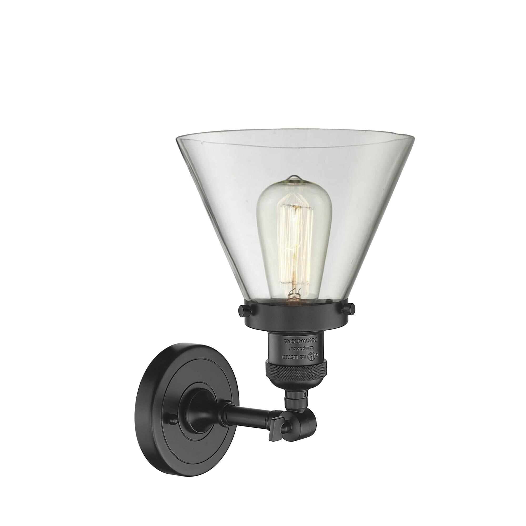 Bruno Marashlian Large Cone 7 Inch 1 Light Semi Flush Mount by Innovations Lighting