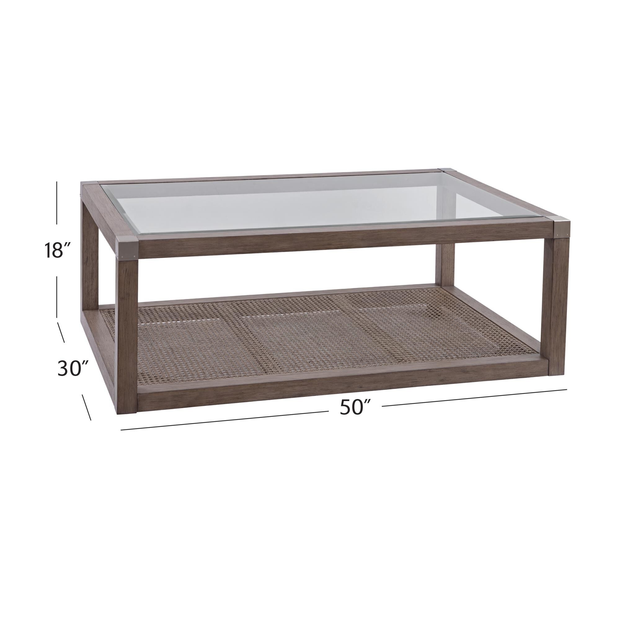 Calum 50 Inch Coffee Table by Bassett Mirror Company