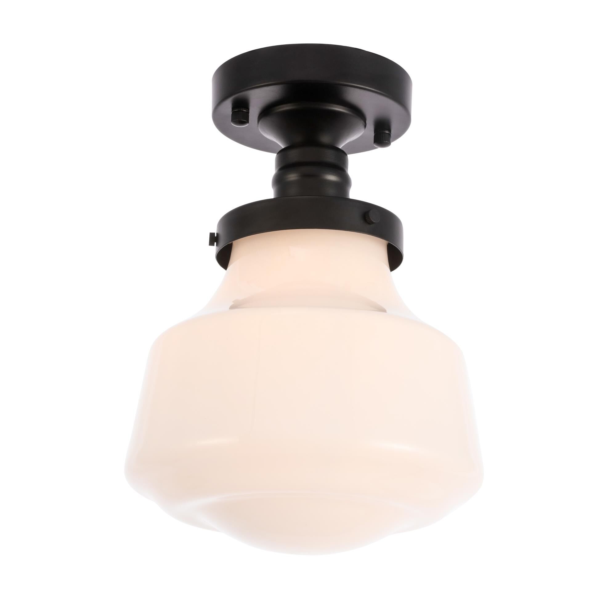 Lyle 8 Inch 1 Light Semi Flush Mount by Elegant Lighting