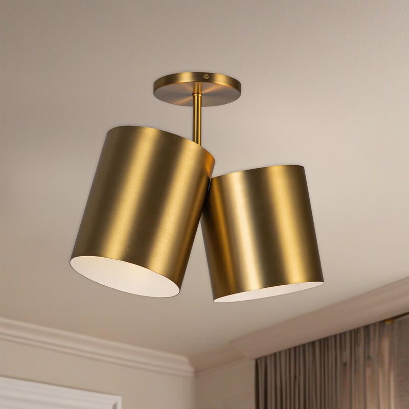 Keiko 6 Inch Semi Flush Mount Kuzco Lighting
