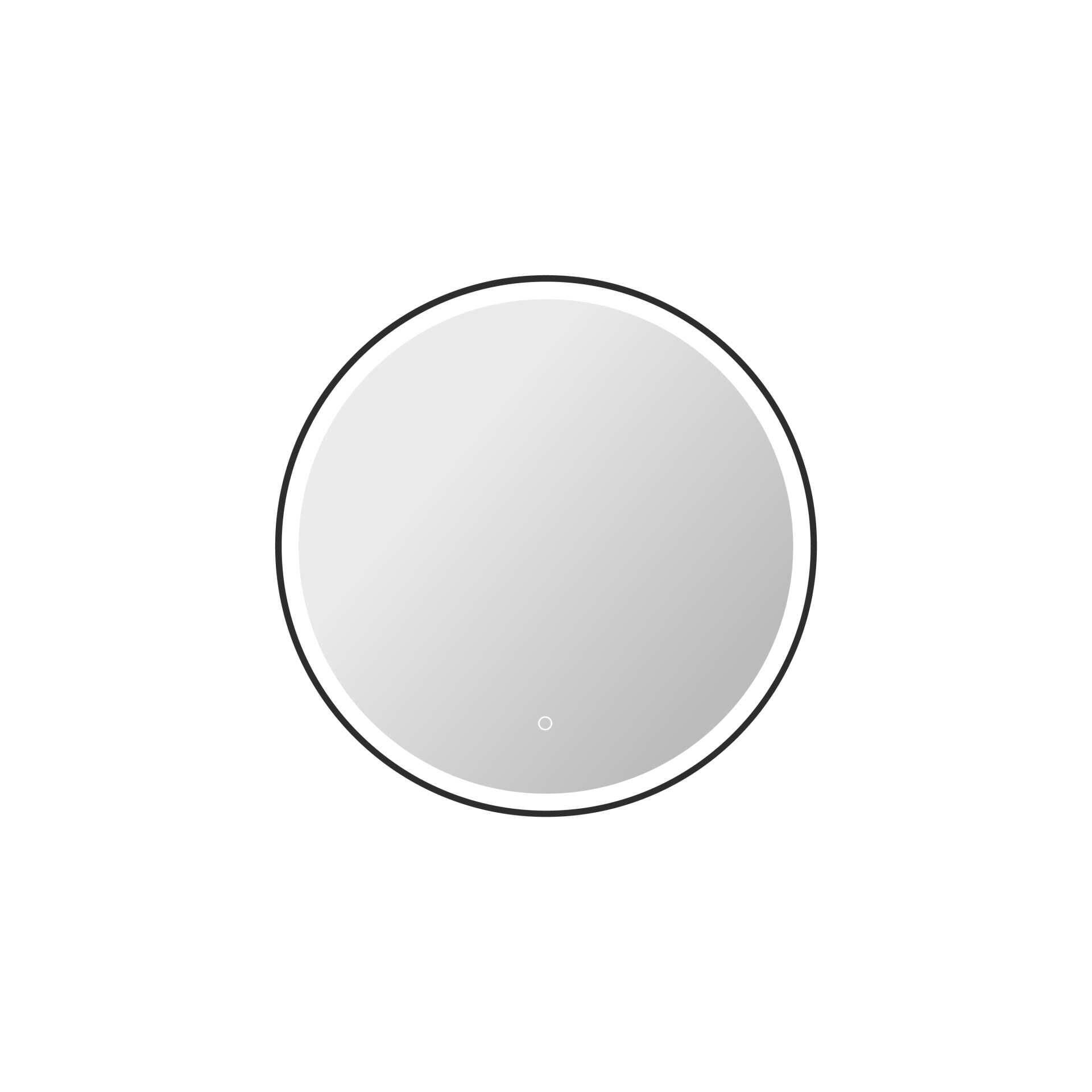 Harmoni 32 Inch Round LED Lighted Mirror by Elegant Decor