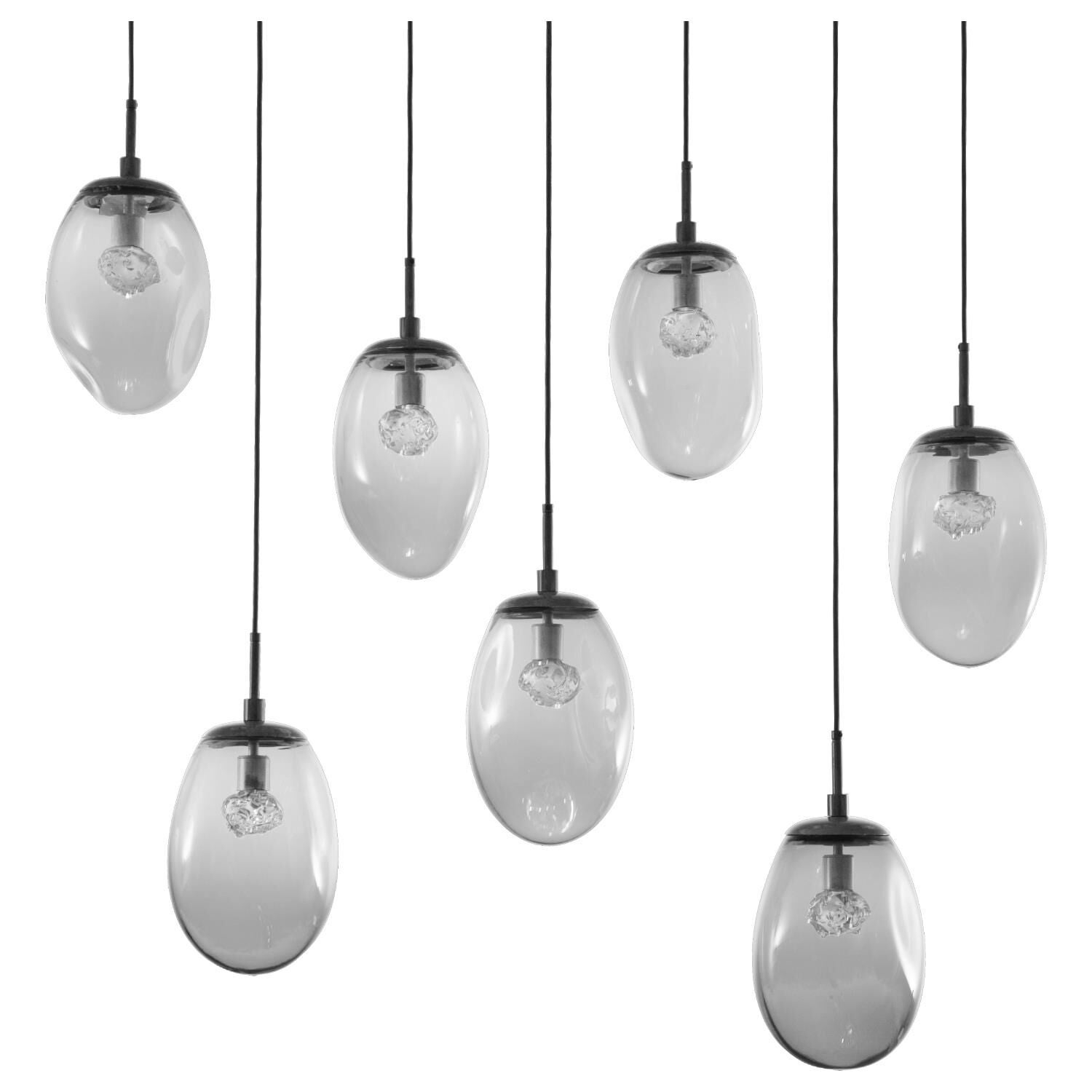 Levi Wilson Nebula 50 Inch 7 Light LED Linear Suspension Light by Hammerton Studio