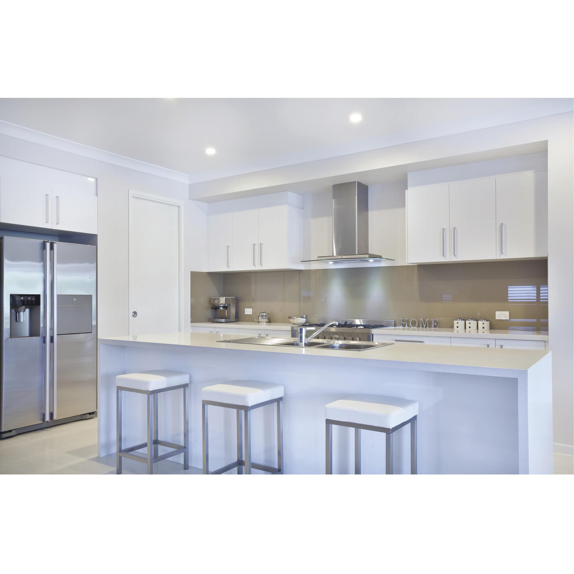 Shown in White finish