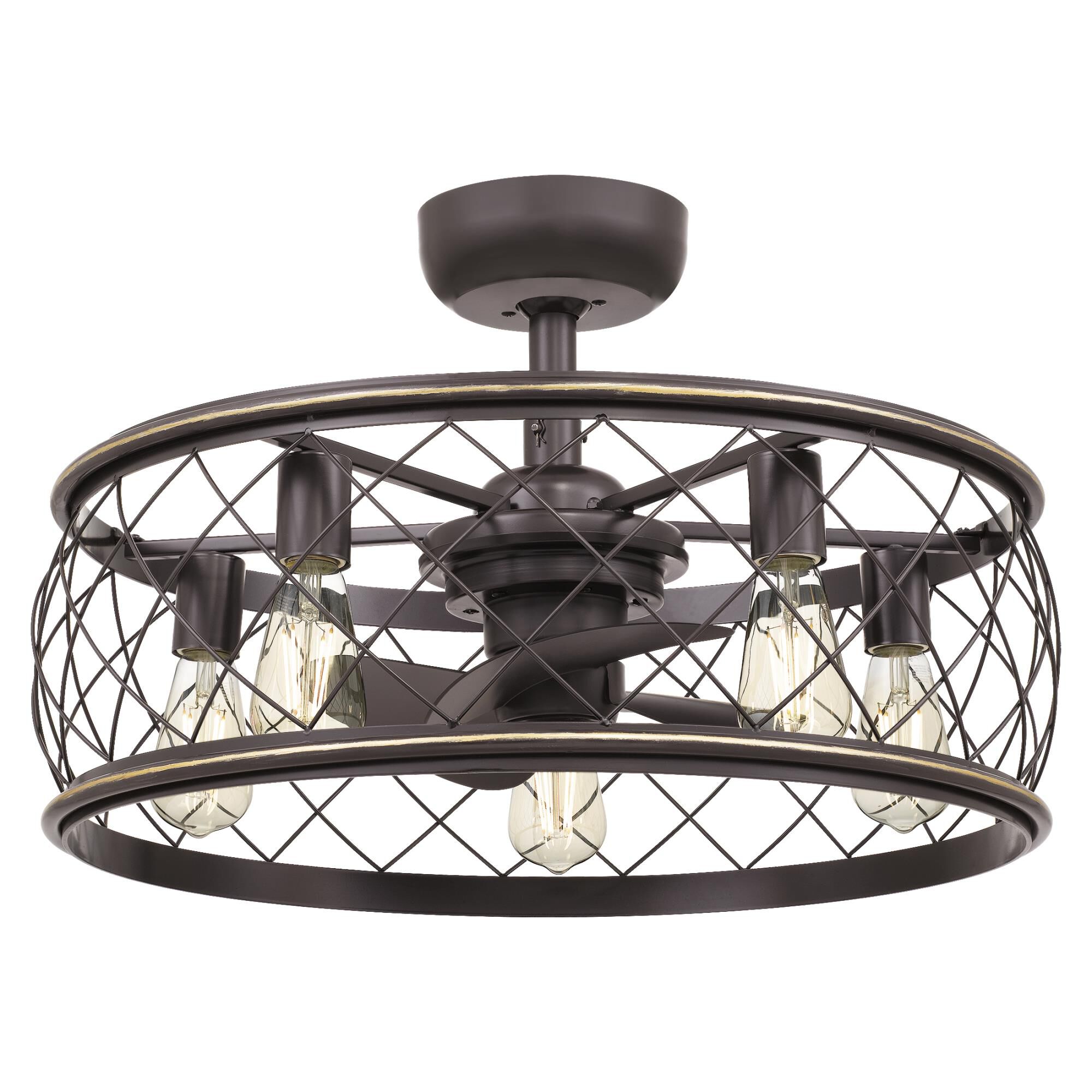 Dury 22 Inch Chandelier Ceiling Fan by Quoizel