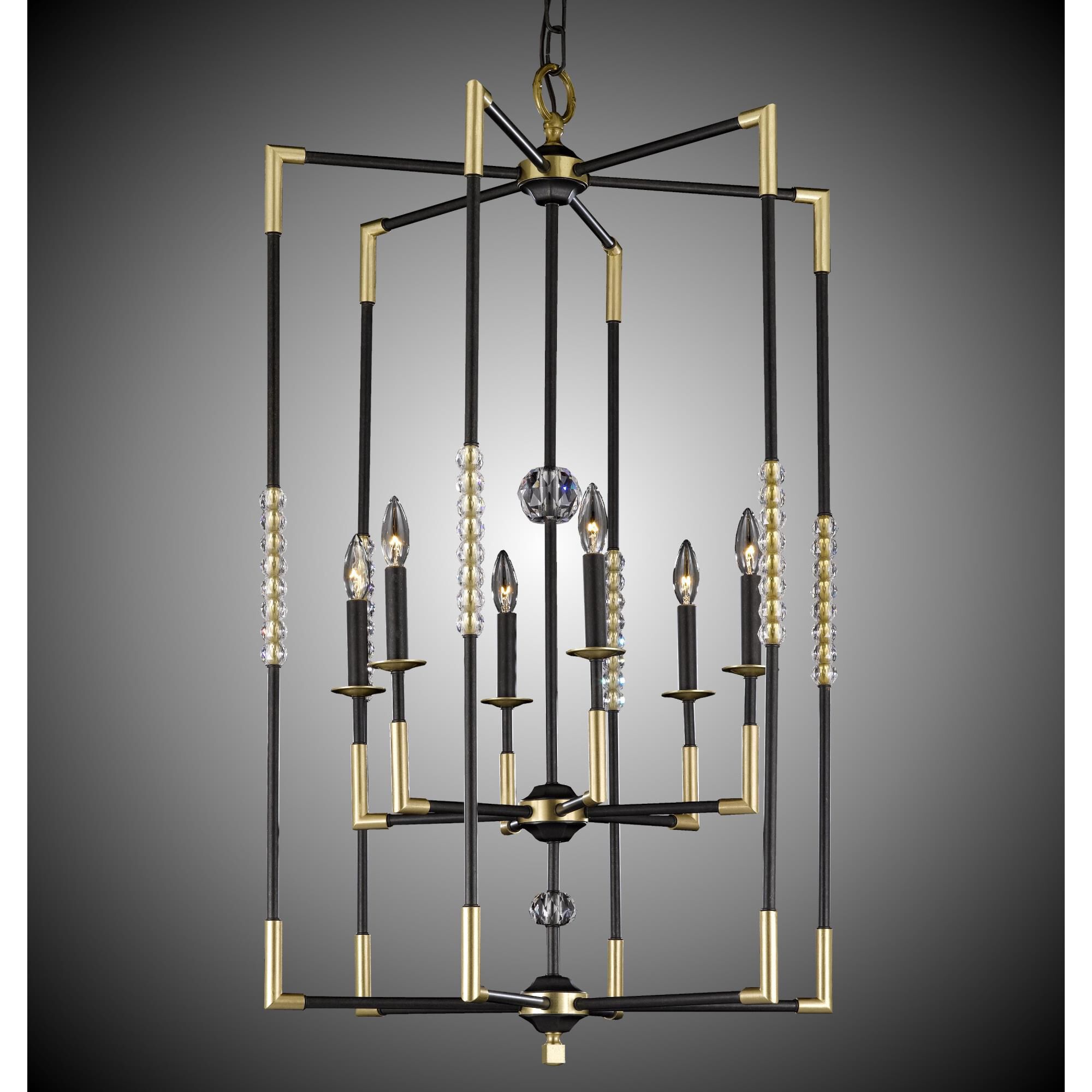 Magro Chandelier by American Brass and Crystal