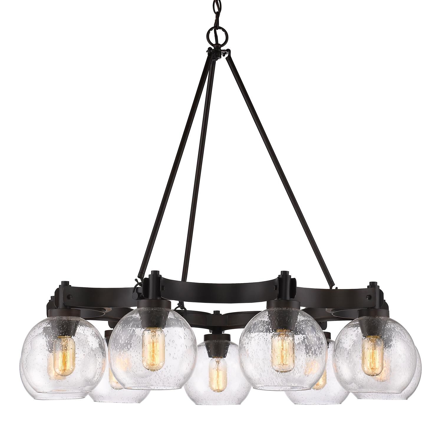 Galveston 37 Inch 9 Light Flush Mount by Golden Lighting