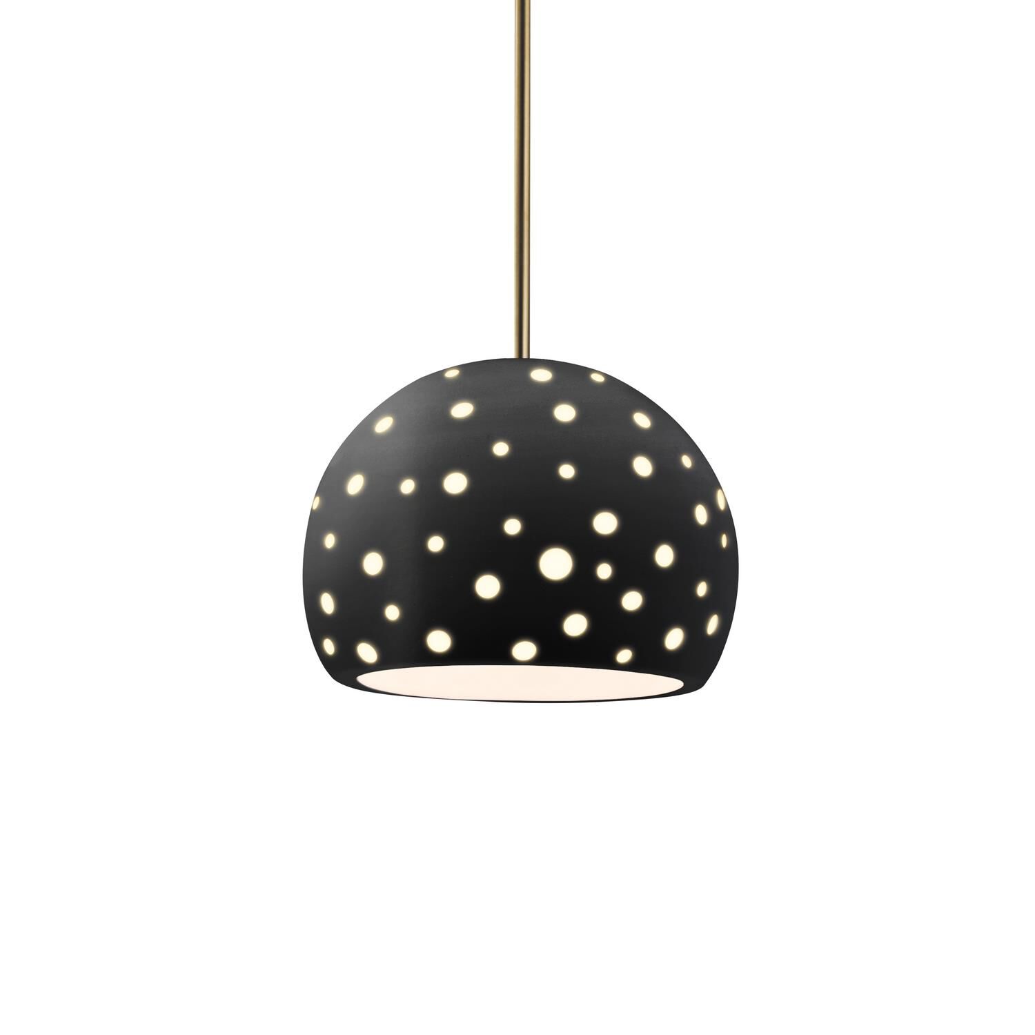 Perforated Globe 7 Inch Mini Pendant by Justice Design Group