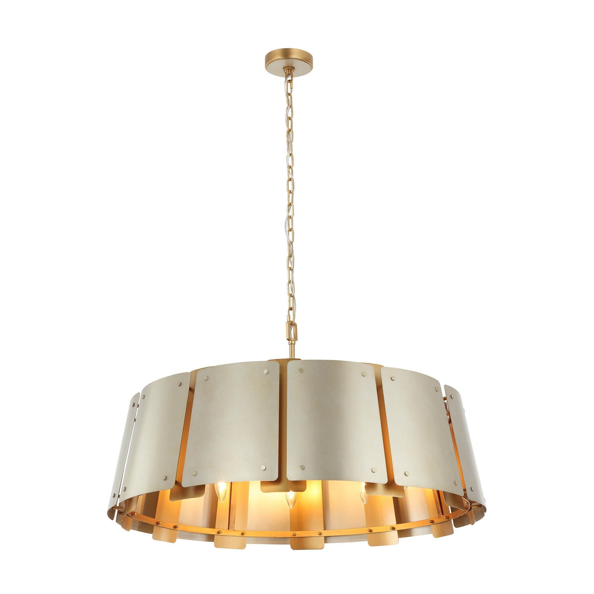 Shown in Gold and Brass finish and Gold shade