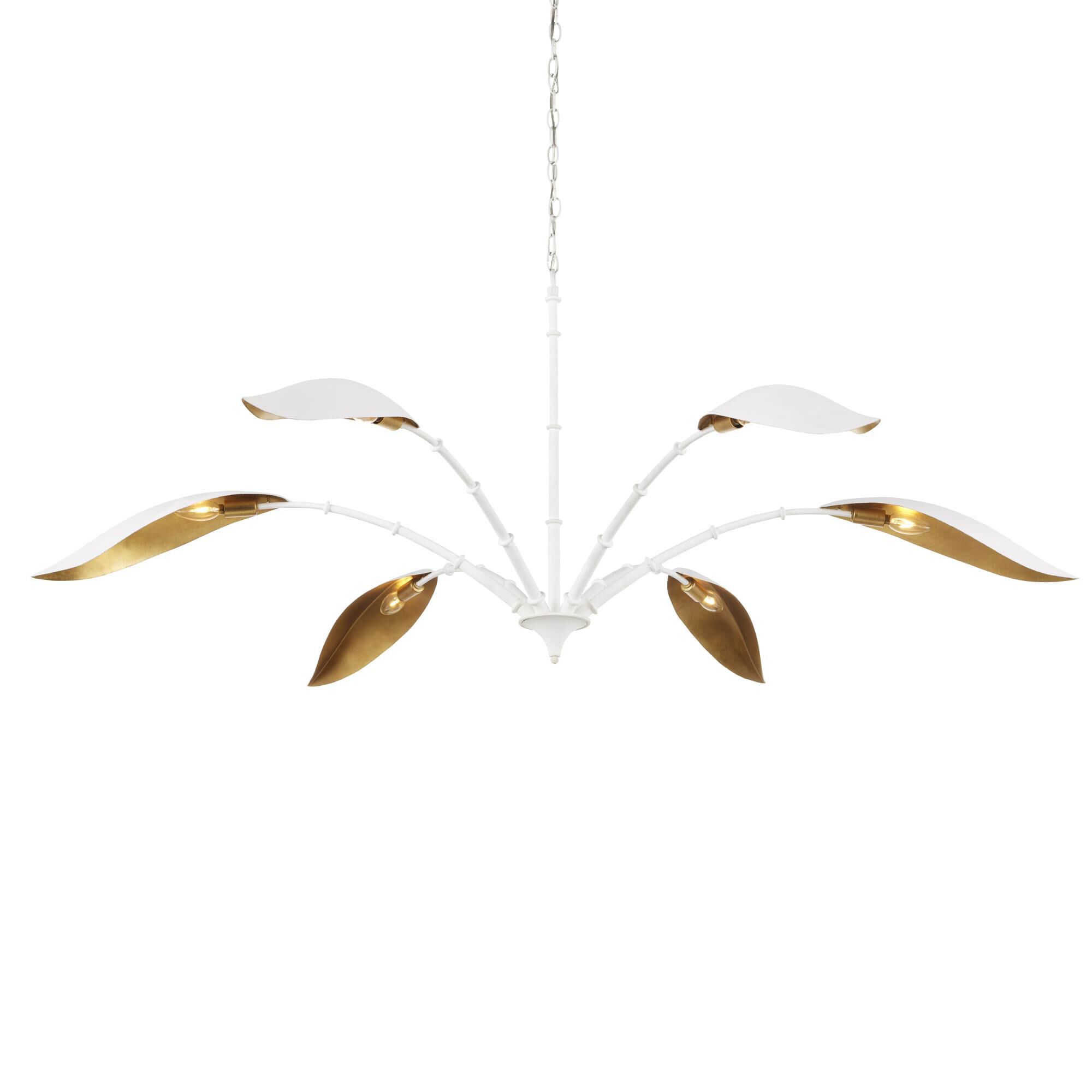 Yuriko 66 Inch 6 Light LED Chandelier by Currey and Company